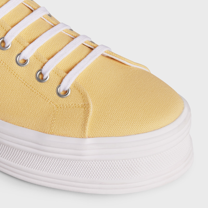 JANE LOW LACE-UP SNEAKER in CANVAS AND CALFSKIN 4