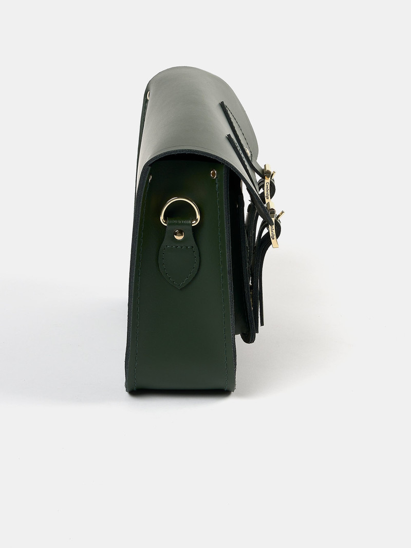 The Satchel Shoulder Bag - Racing Green 5