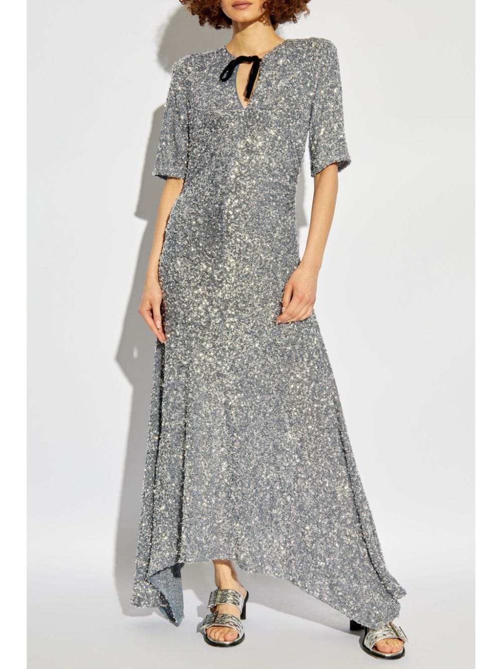 sequin-embellished maxi dress - 3