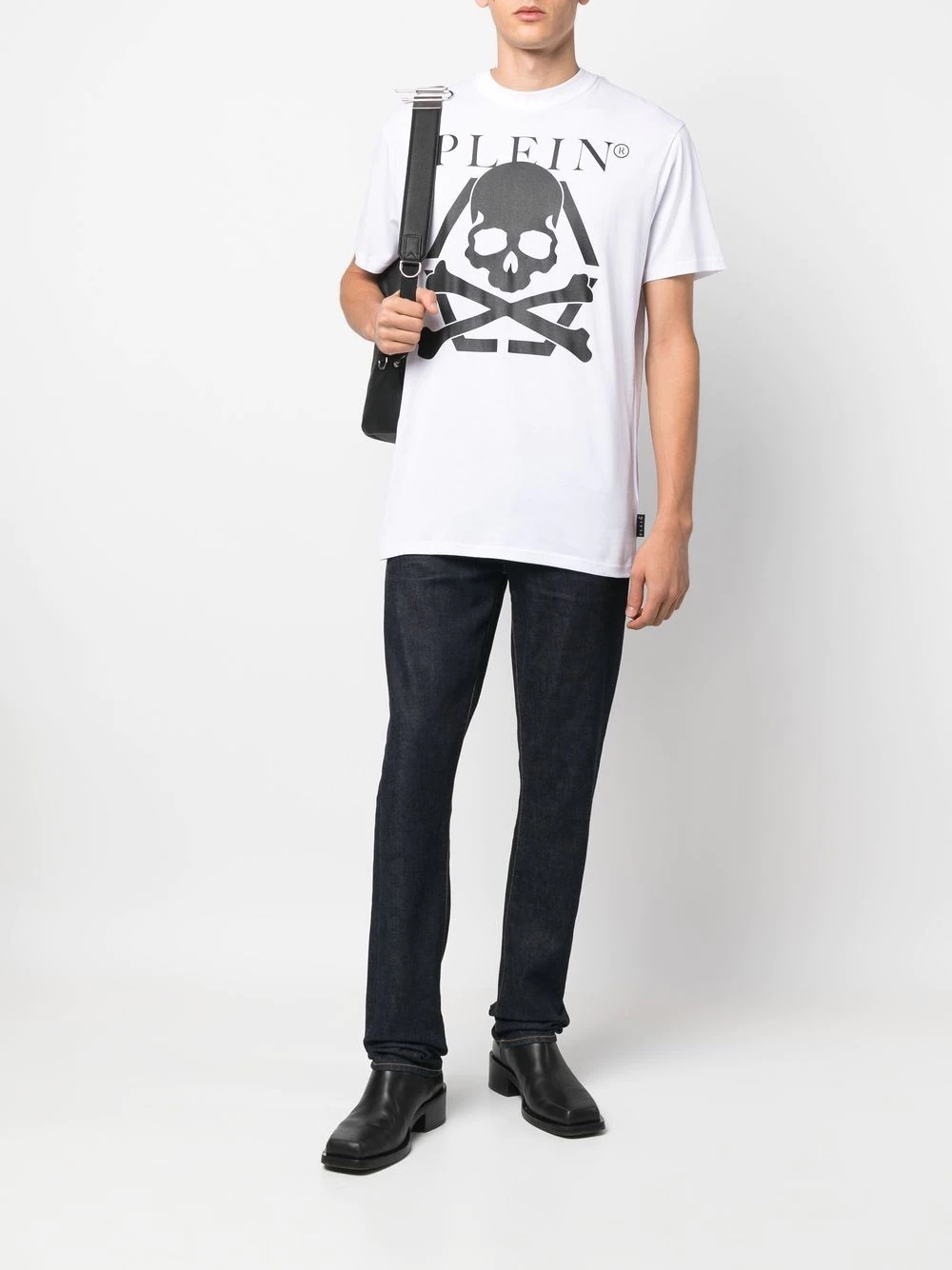 skull-print T-shirt - 2