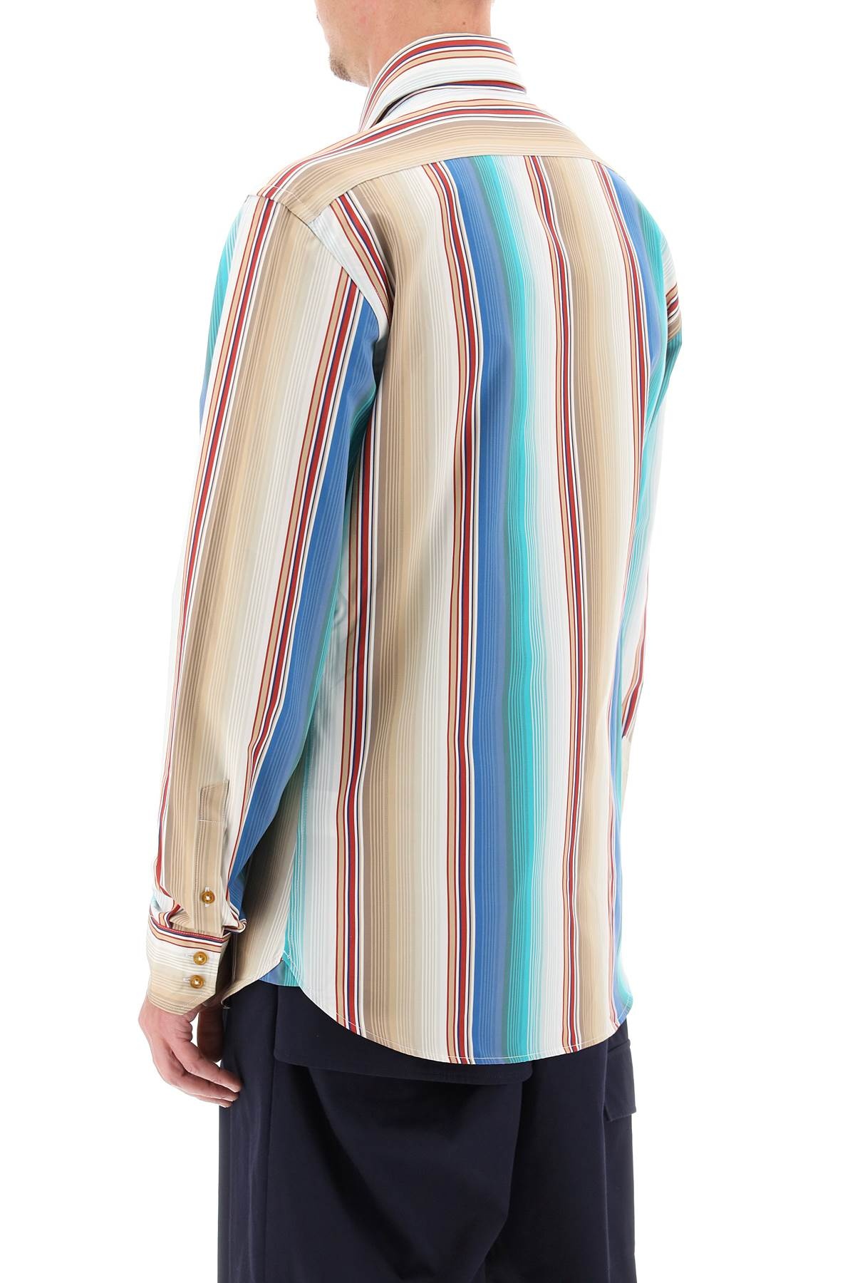 Vivienne Westwood Striped Ghost Shirt Men - 3