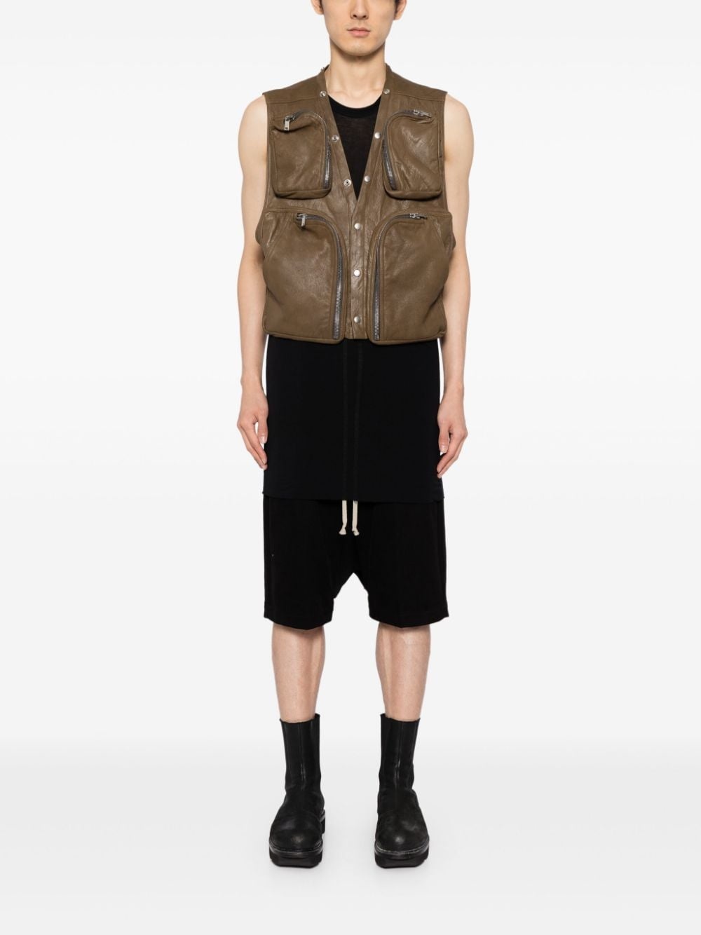button-up cargo military jacket - 2