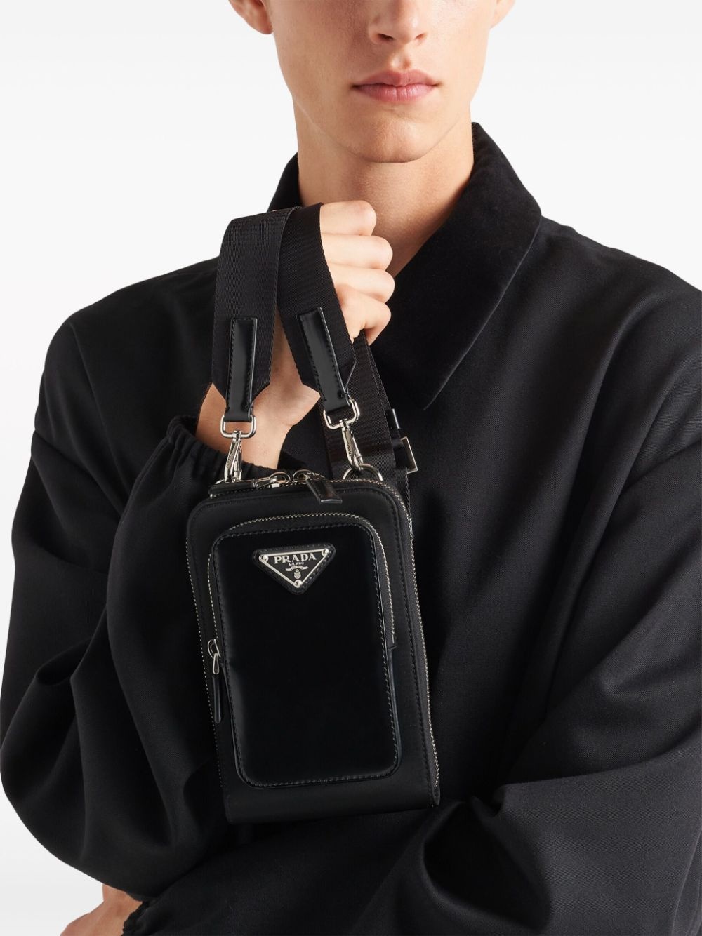 triangle-logo panelled smartphone case - 2