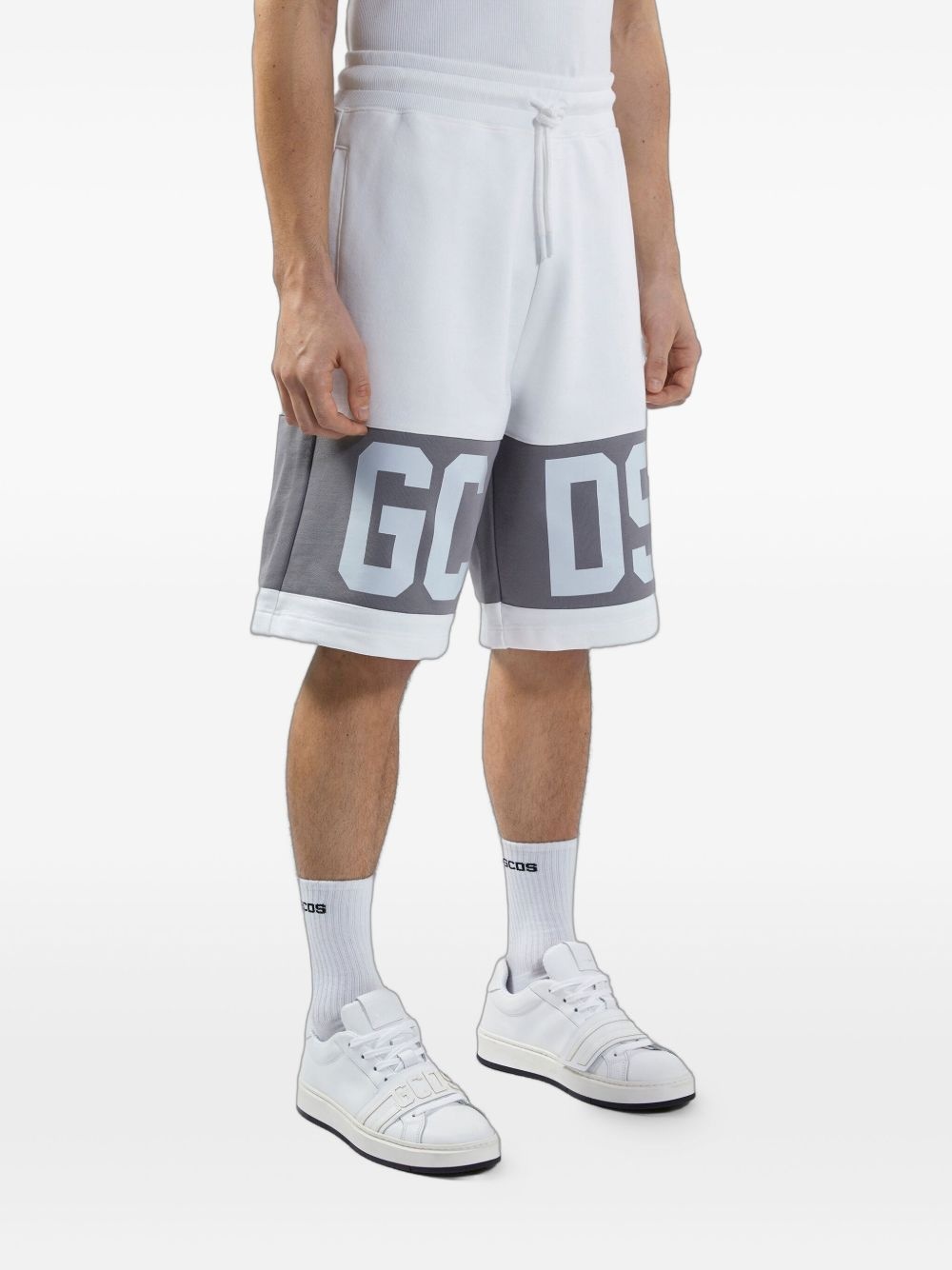 logo-band track shorts - 3