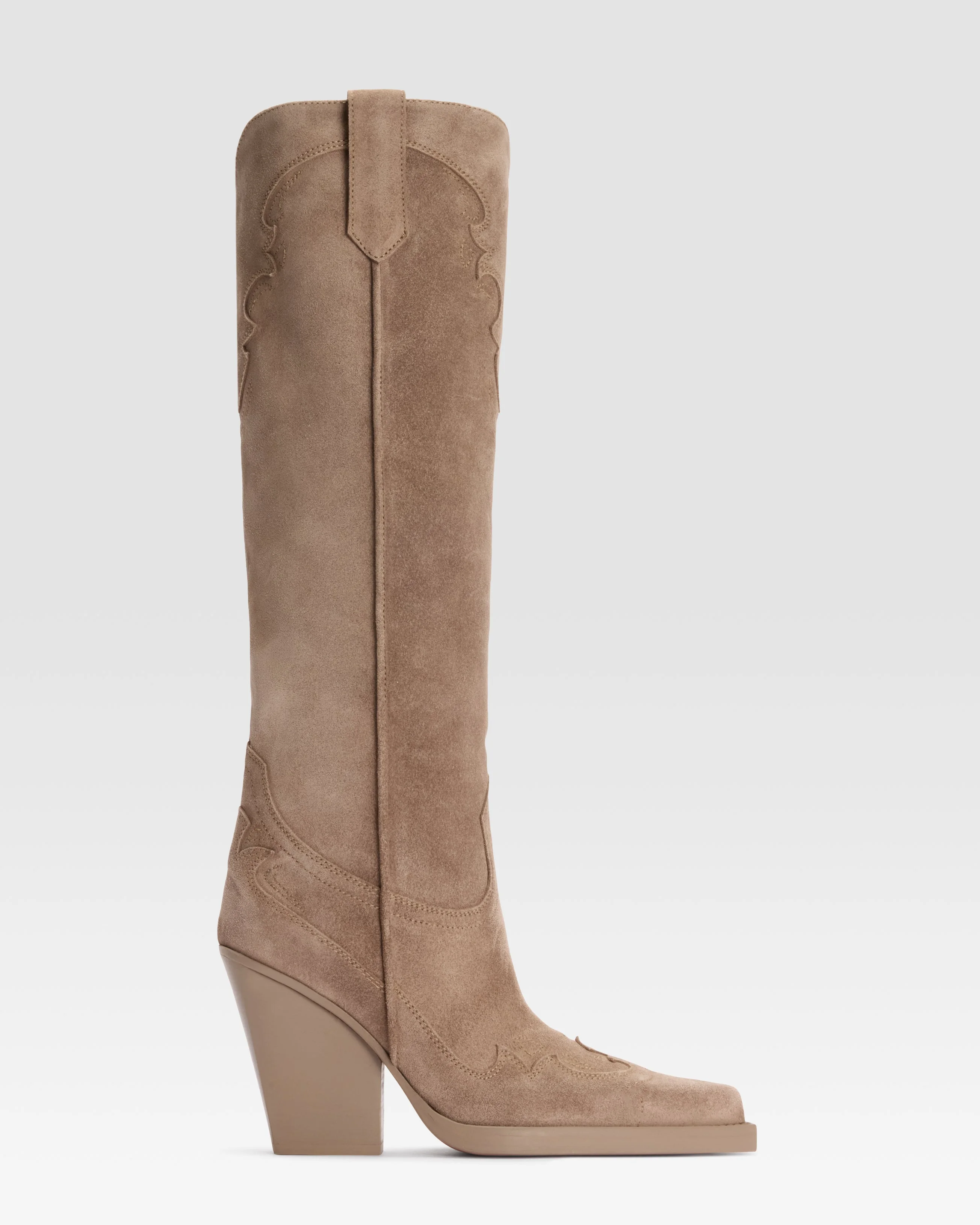SUEDE WESTERN BOOT - 1