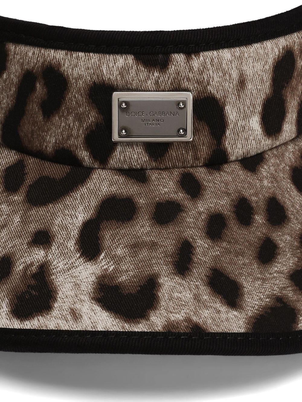 leopard-print visor - 3