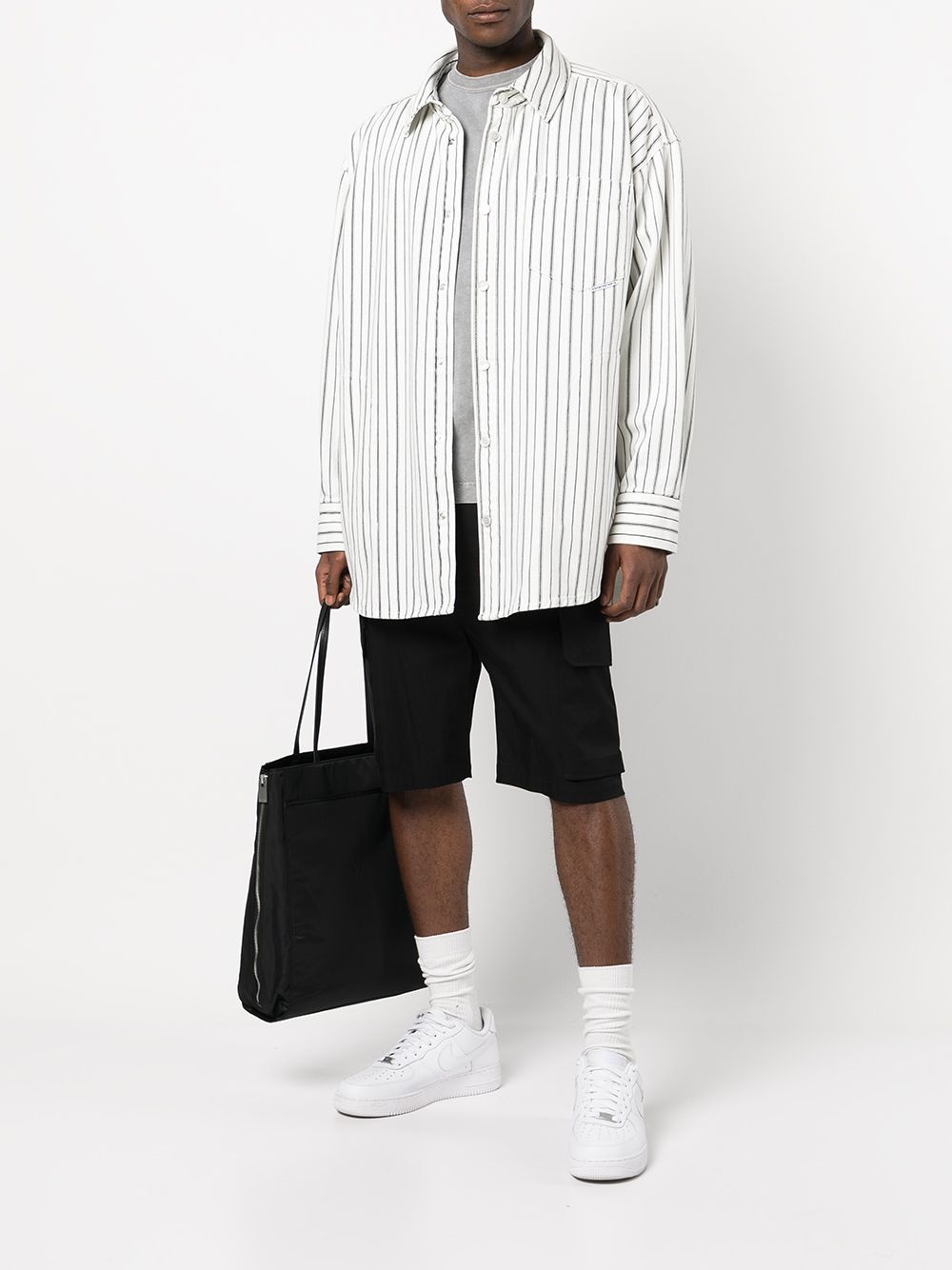 striped oversized cotton shirt - 2