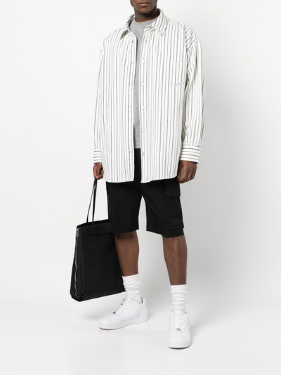 Alexander Wang striped oversized cotton shirt outlook