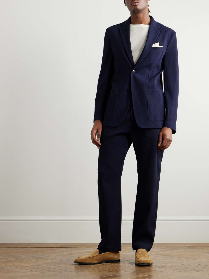 BARENA Riobarbo Straight-Leg Ribbed Virgin Wool-Blend Jersey Suit Trousers outlook