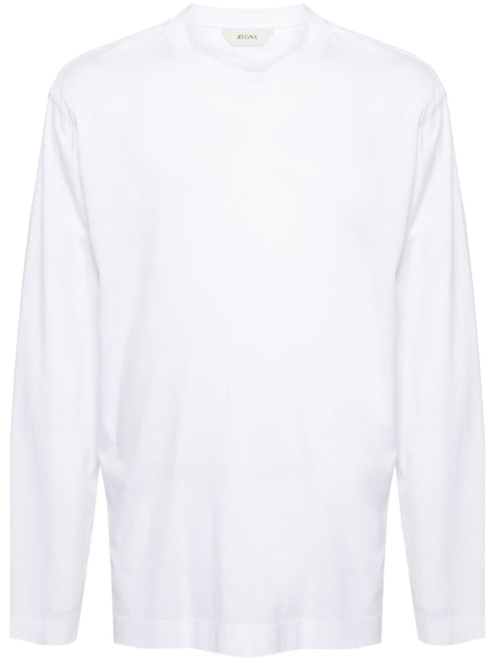 long-sleeve cotton T-shirt - 1