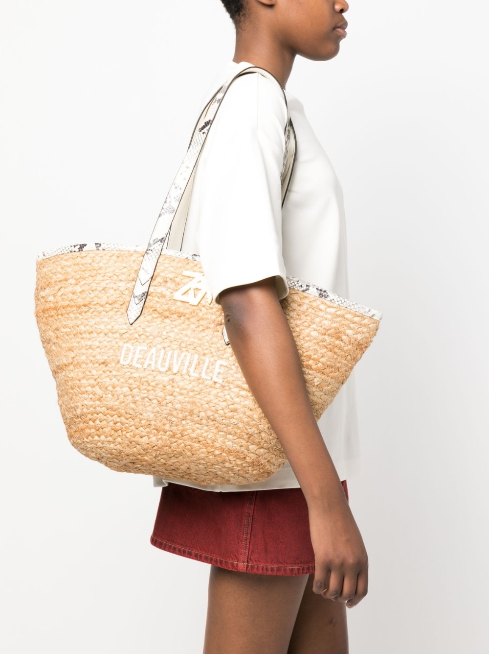 Deauville woven-wicker beach bag - 2