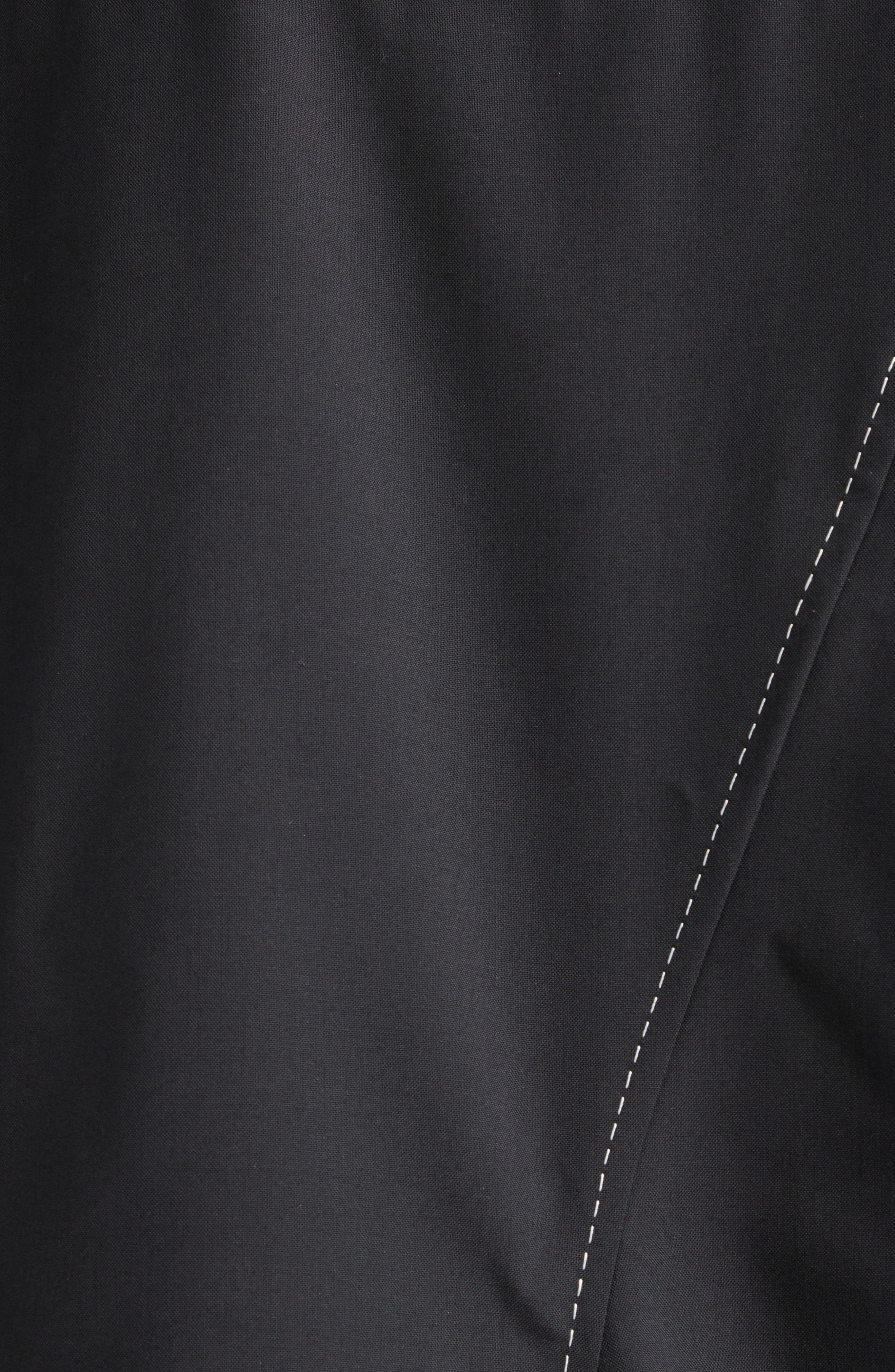Sacai Suiting Fabric Button-Up Shirt in Black at Nordstrom - 7