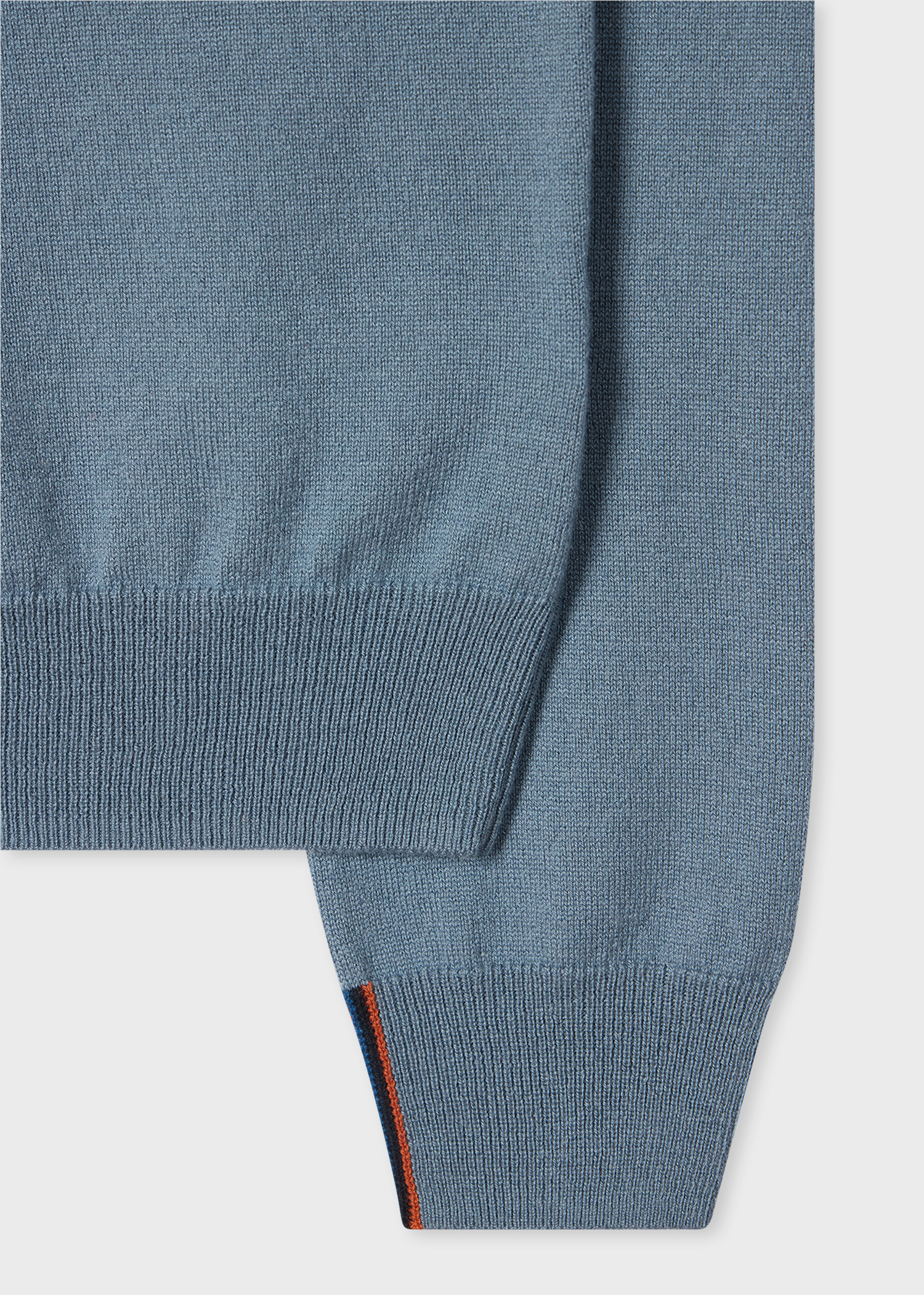 Stone Blue Cashmere Crew Neck Sweater - 2
