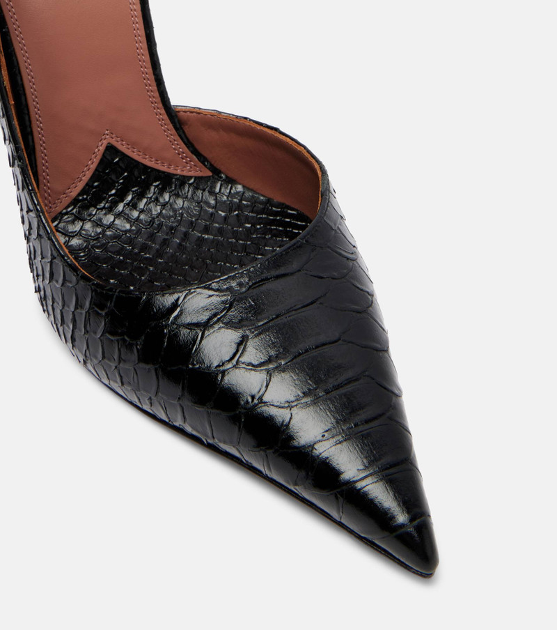 Vera 105 snake-effect leather pumps 6
