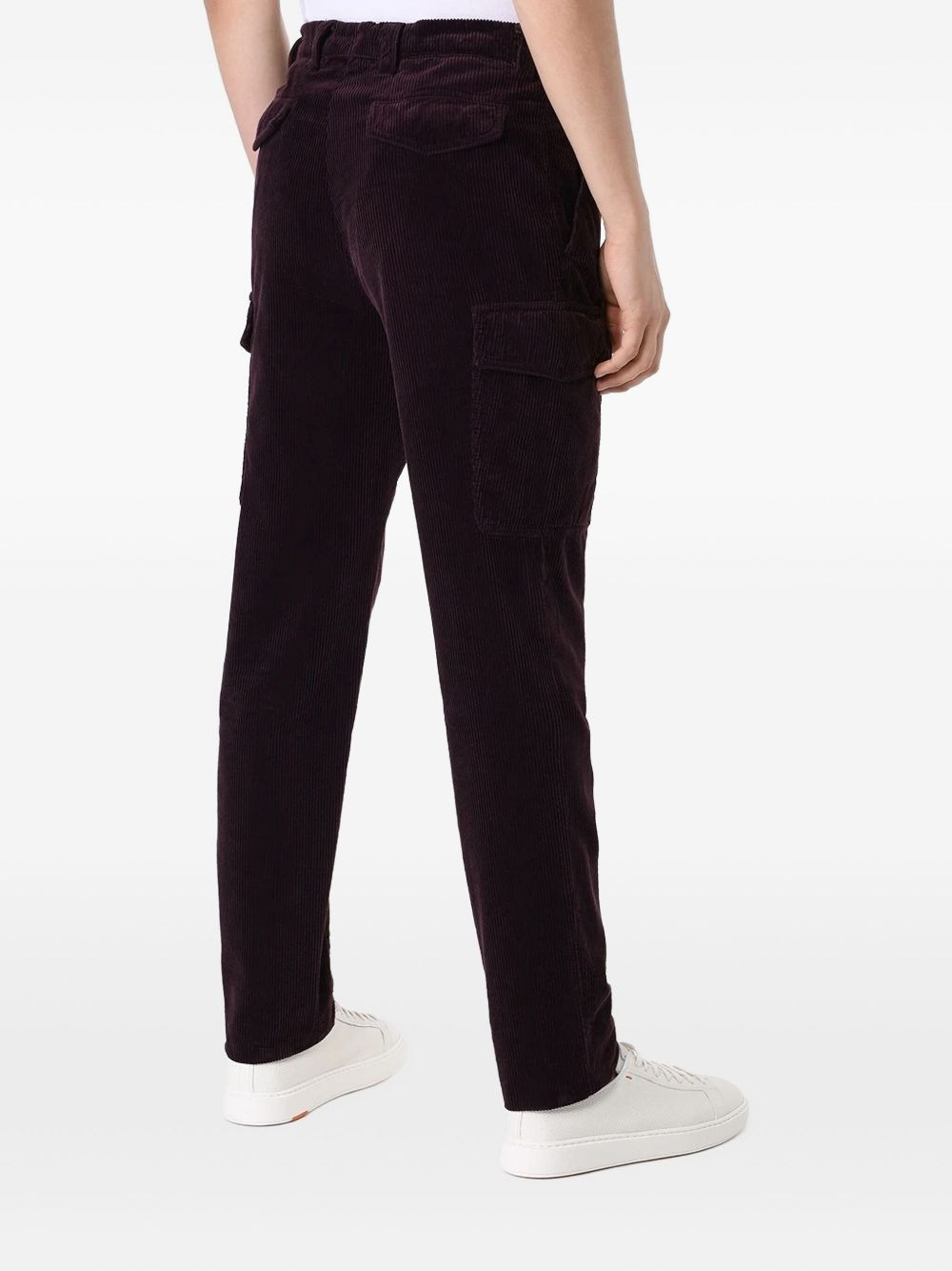 corduroy straight-leg trousers - 4