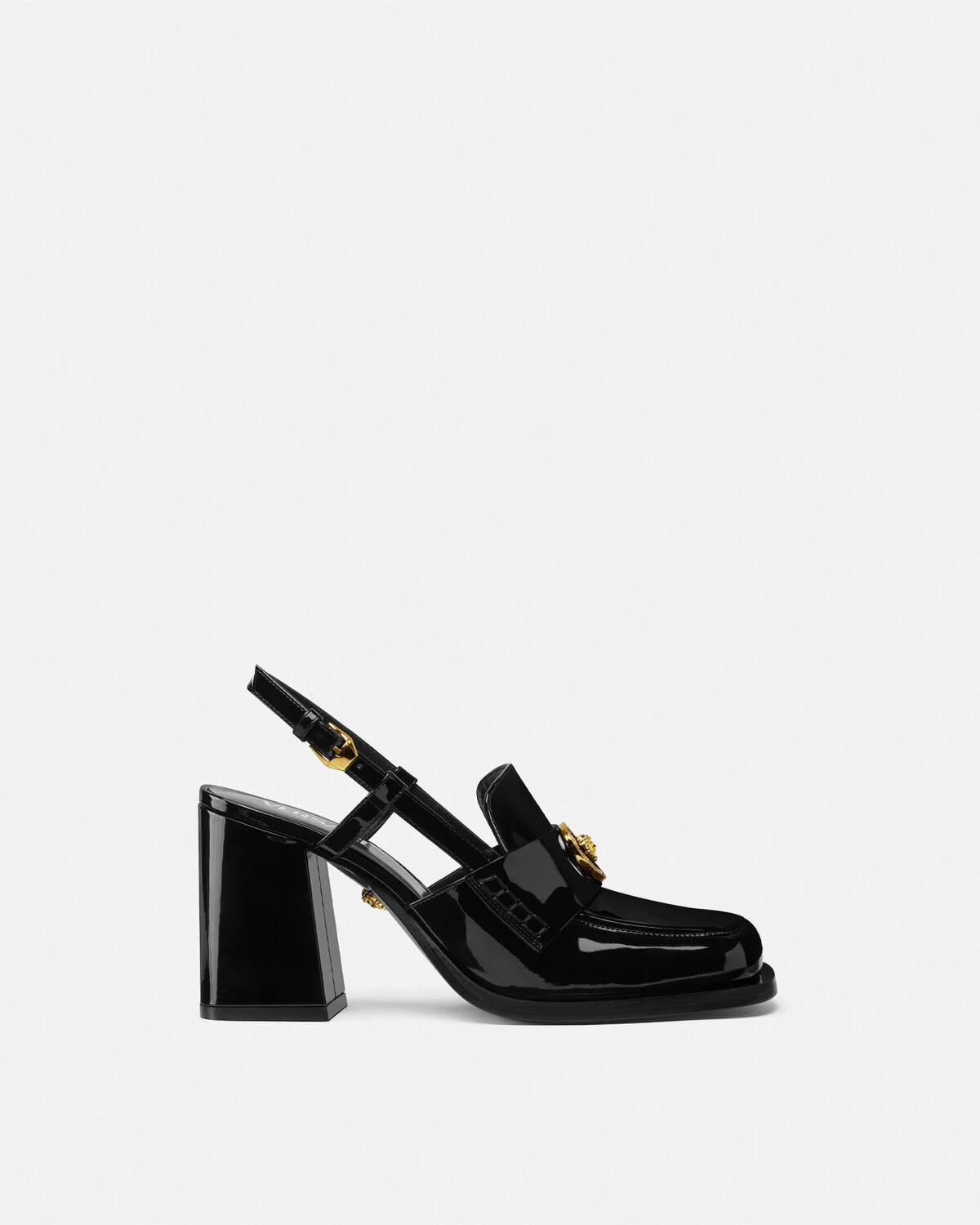 Alia Slingback Patent Loafer Pumps 85 mm - 1