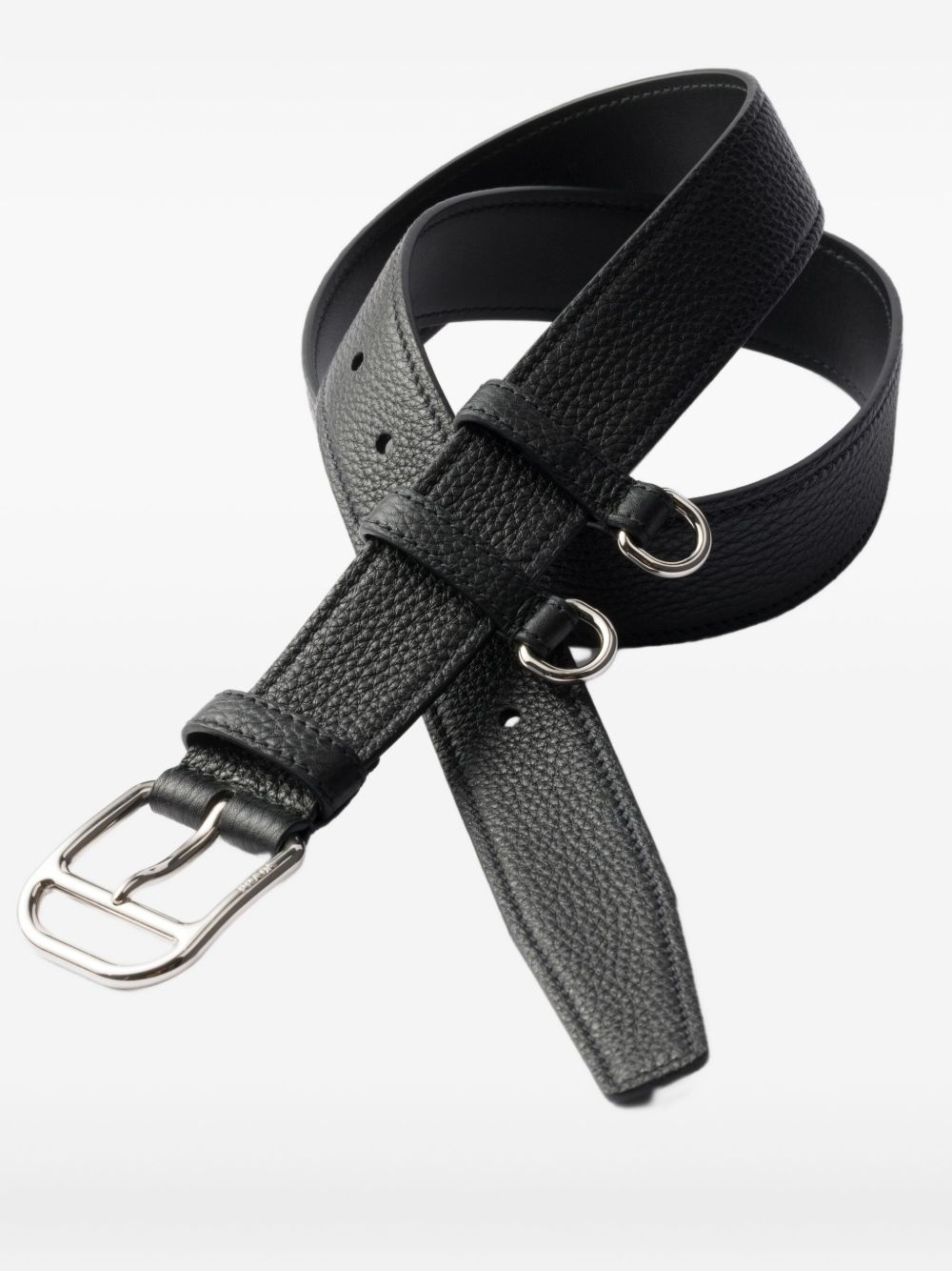 pebbled-leather belt - 2