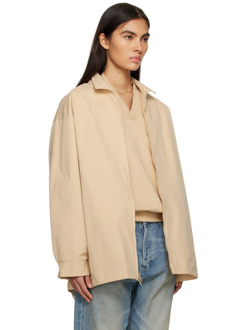 ESSENTIALS Beige Zip Jacket outlook