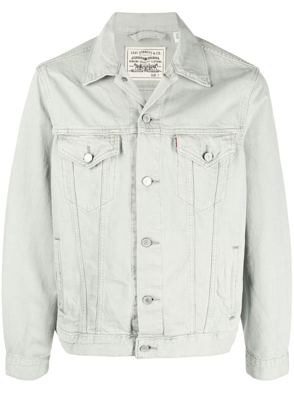 cotton-hemp denim jacket - 1