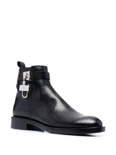 Givenchy padlock-detail ankle boots outlook