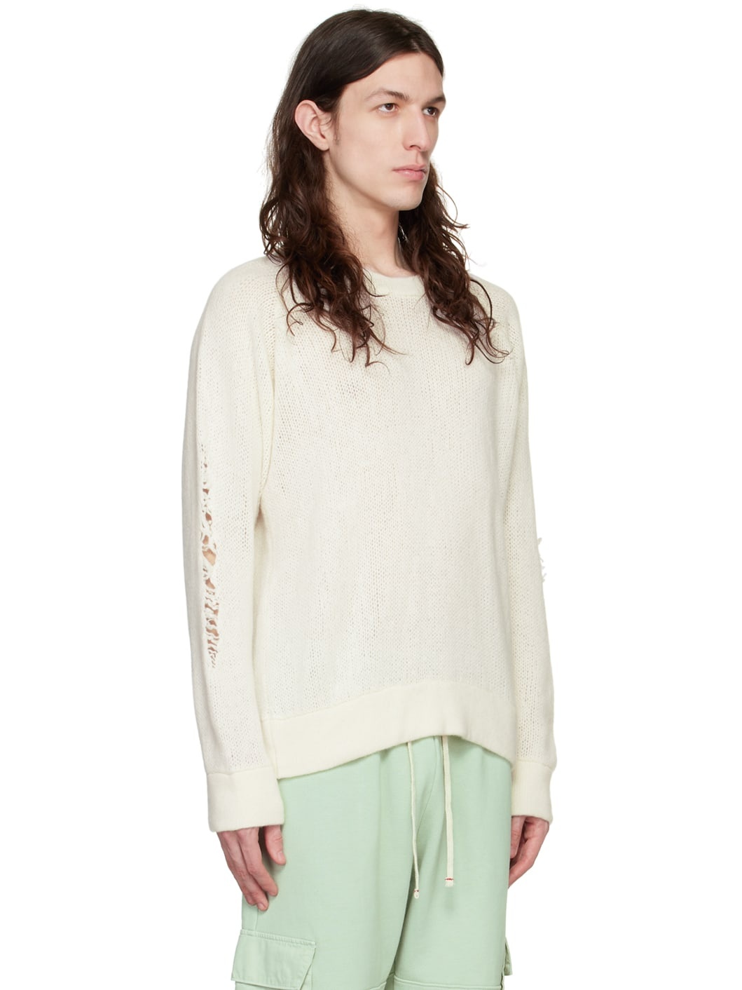 Off-White Distressed Sweater - 2