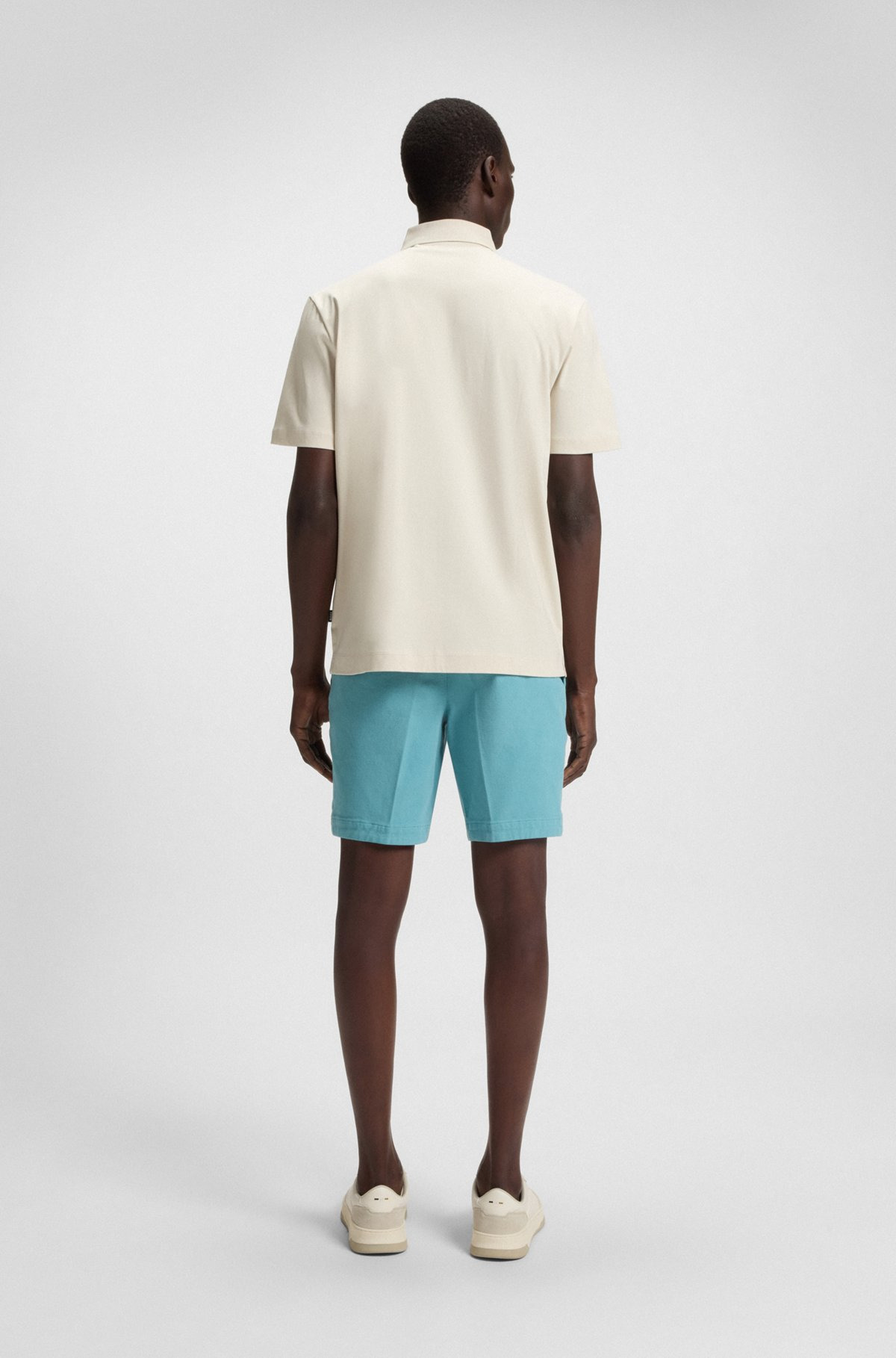MERCERIZED-COTTON POLO SHIRT WITH DOUBLE MONOGRAM - 5