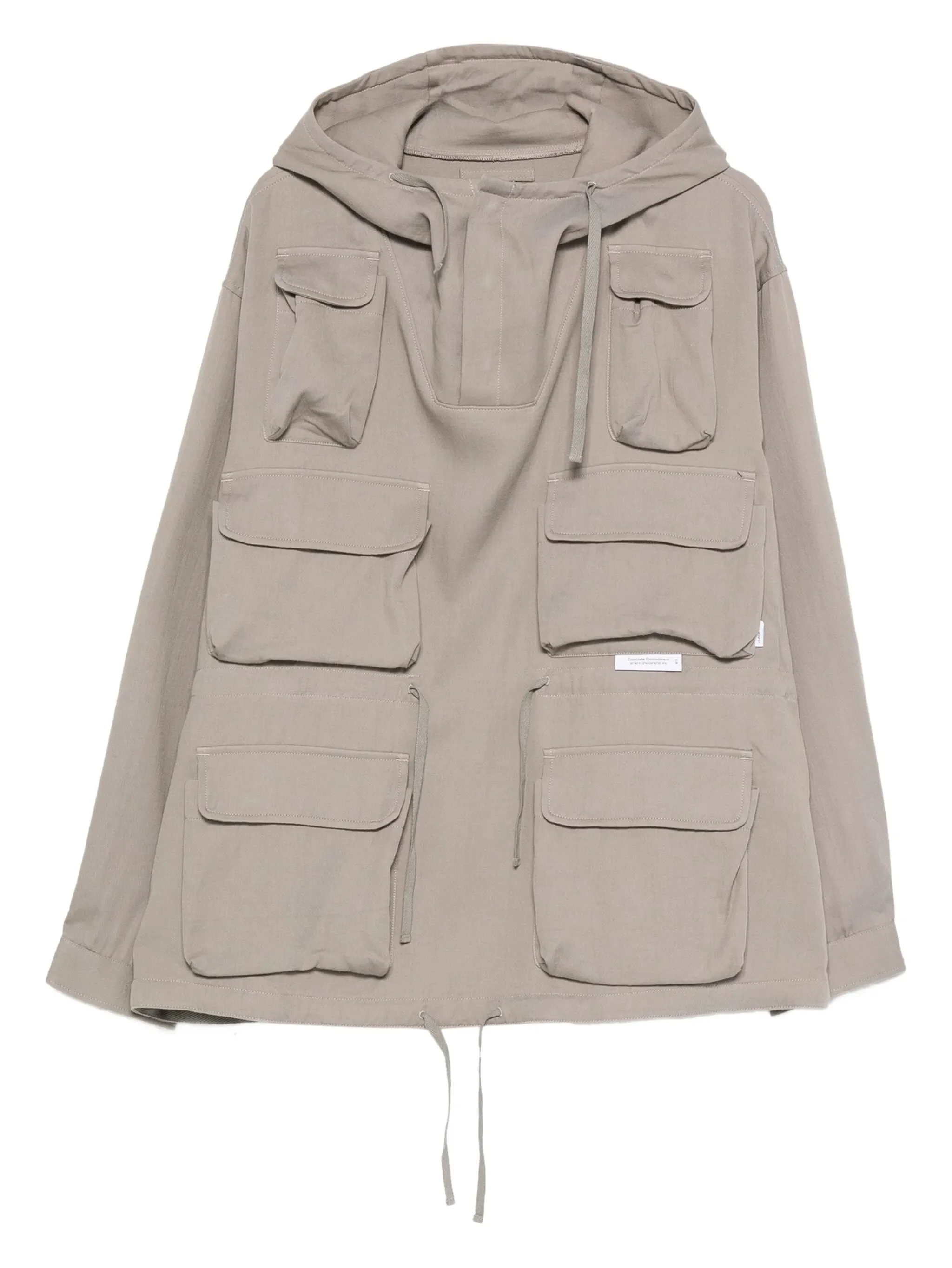 multi-pocket hoodie - 1