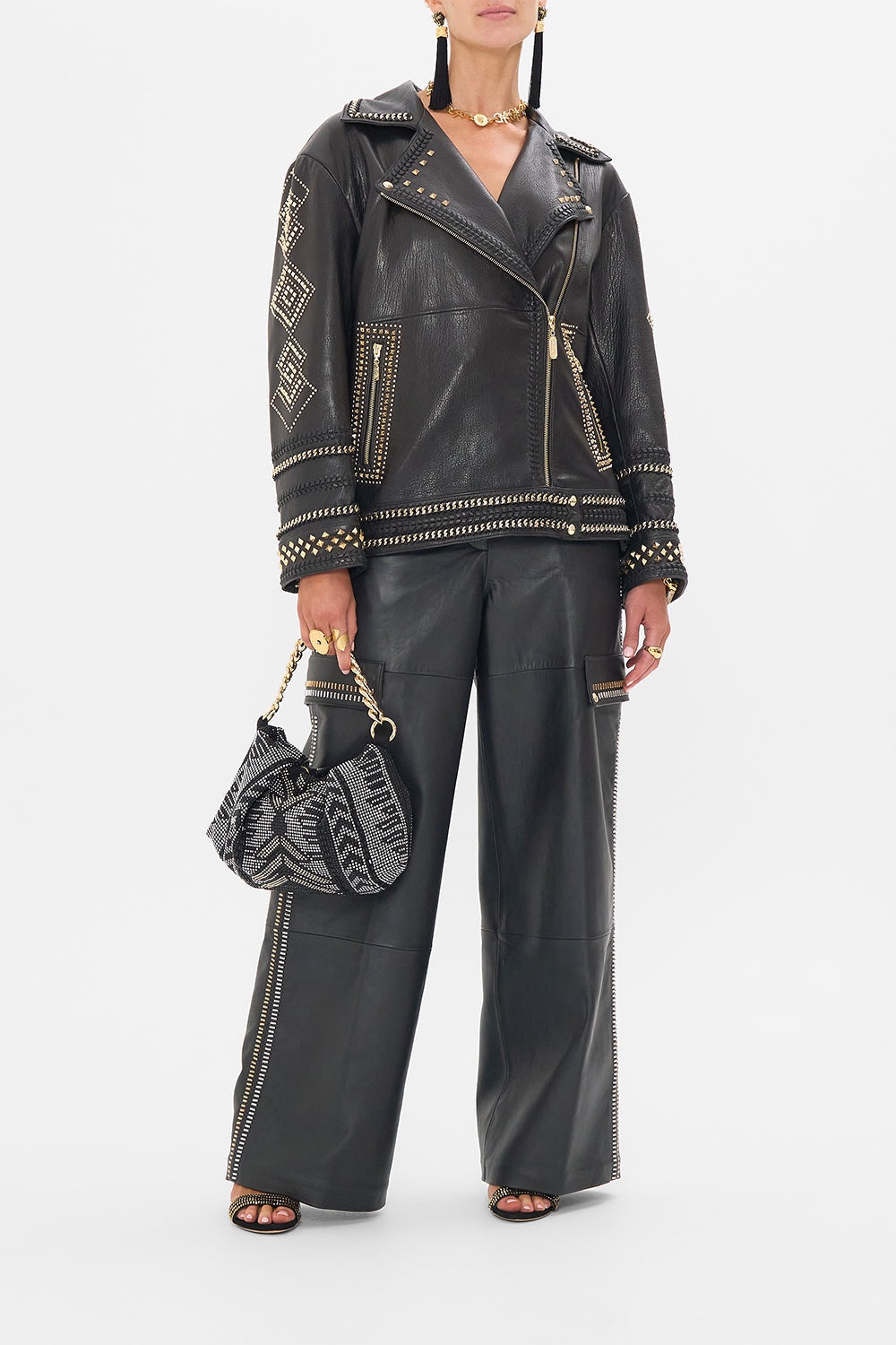 LEATHER UTILITY PANT - 6