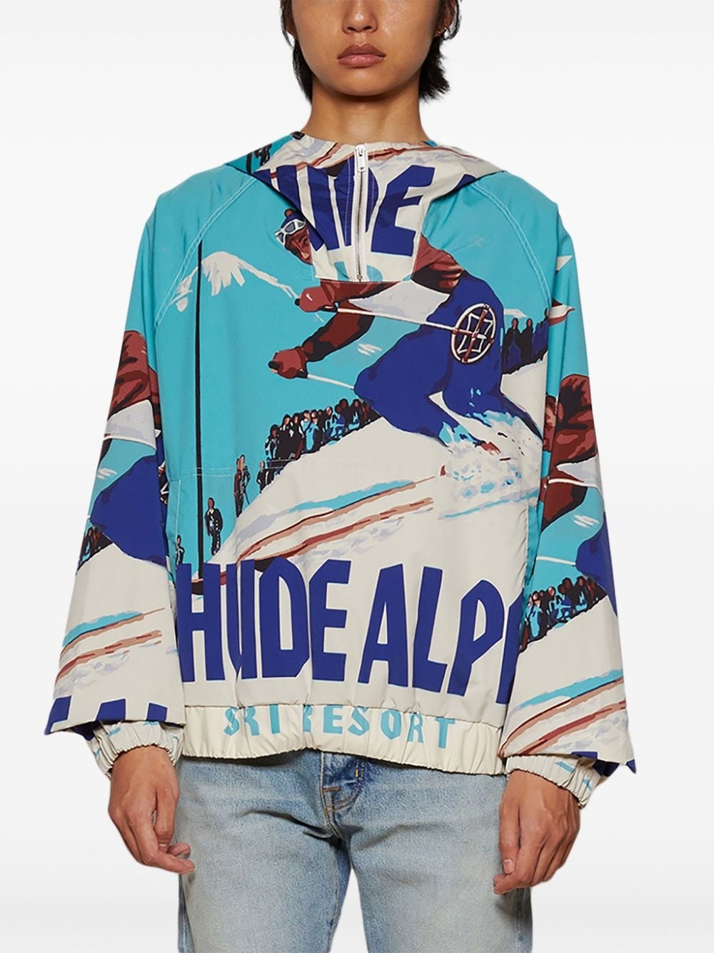Deux Resort-print windbreaker - 3