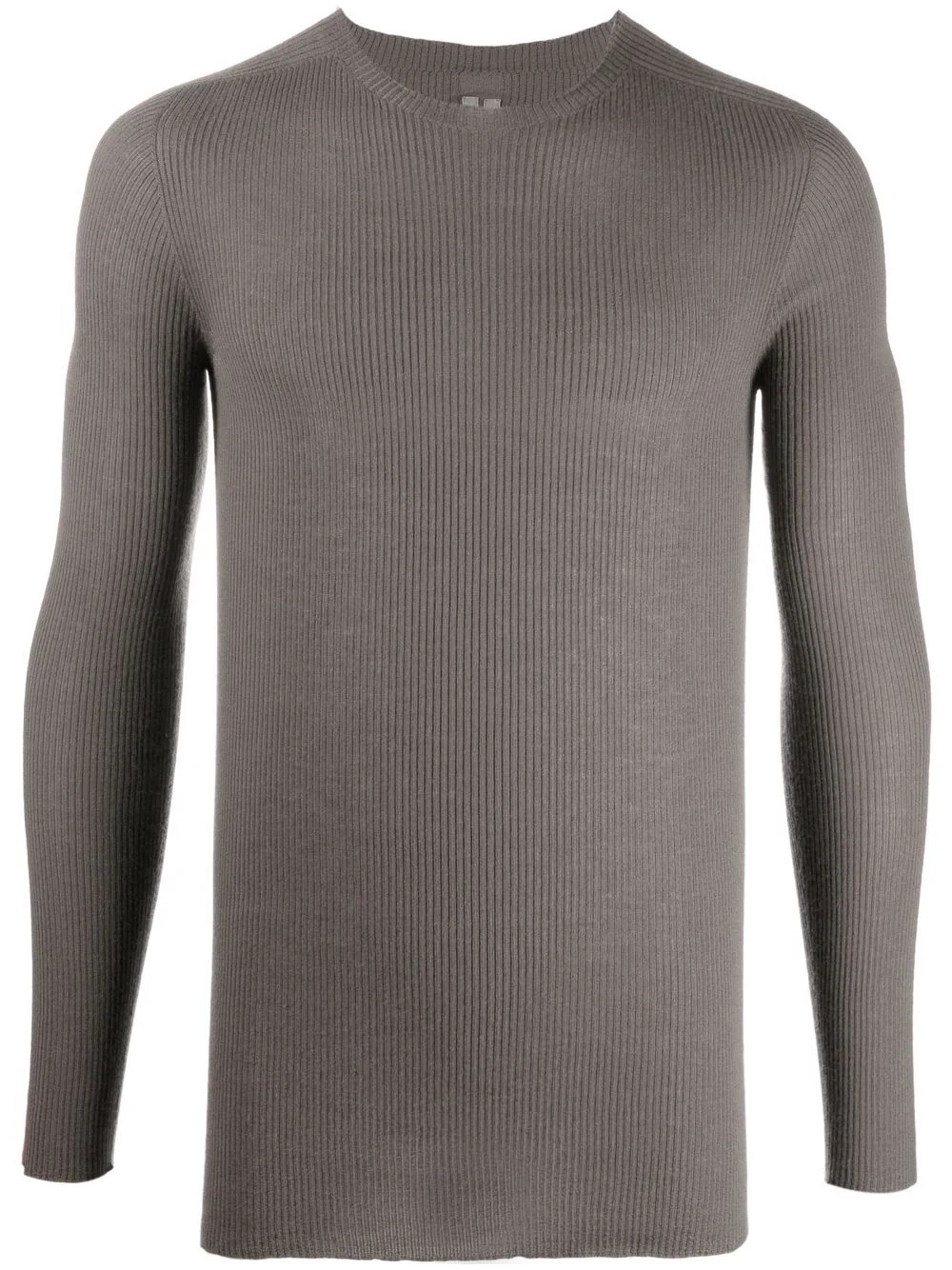 ribbed-knit  cashmere T-shirt - 1