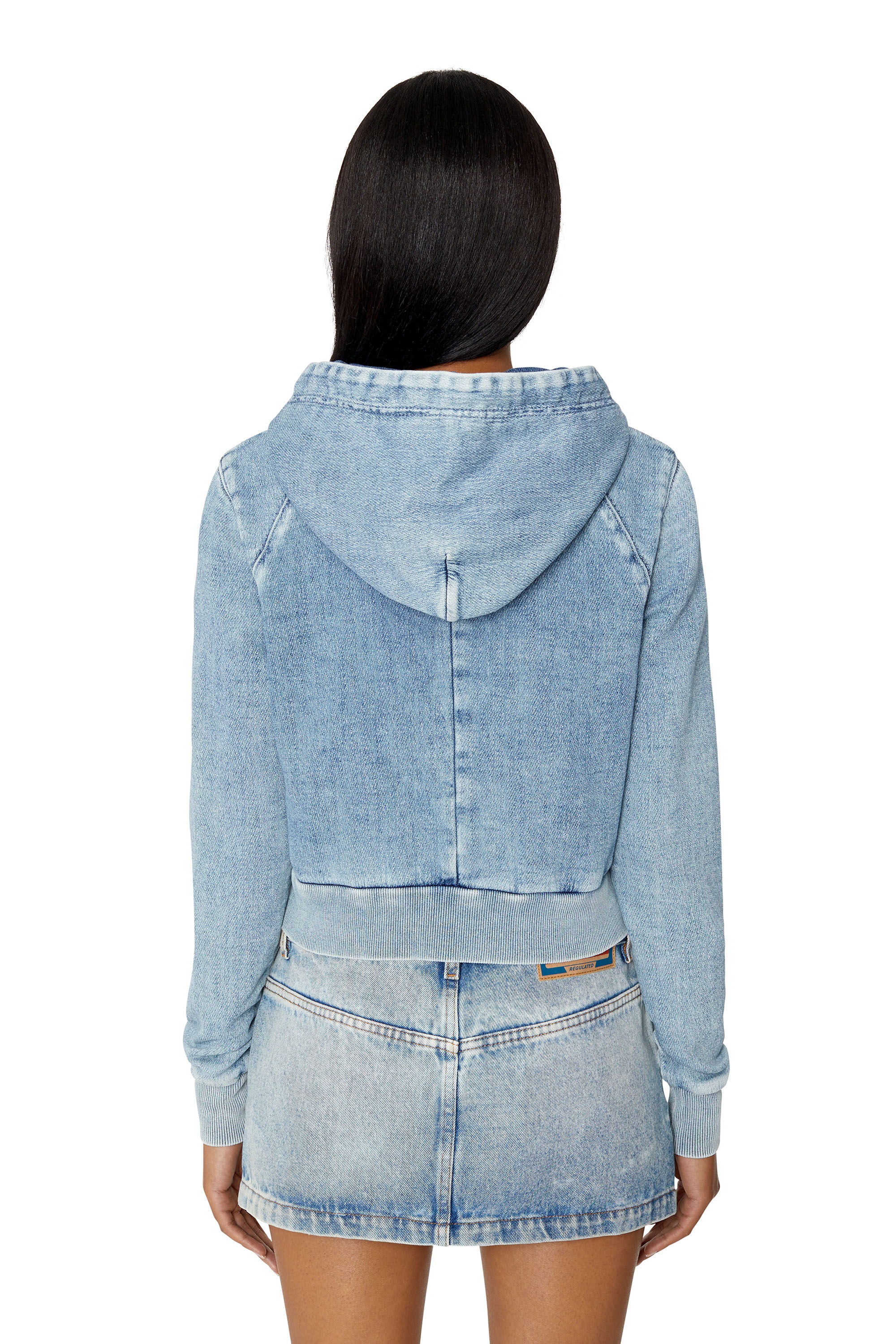 D-ANGY TRACK DENIM HOODIE - 4