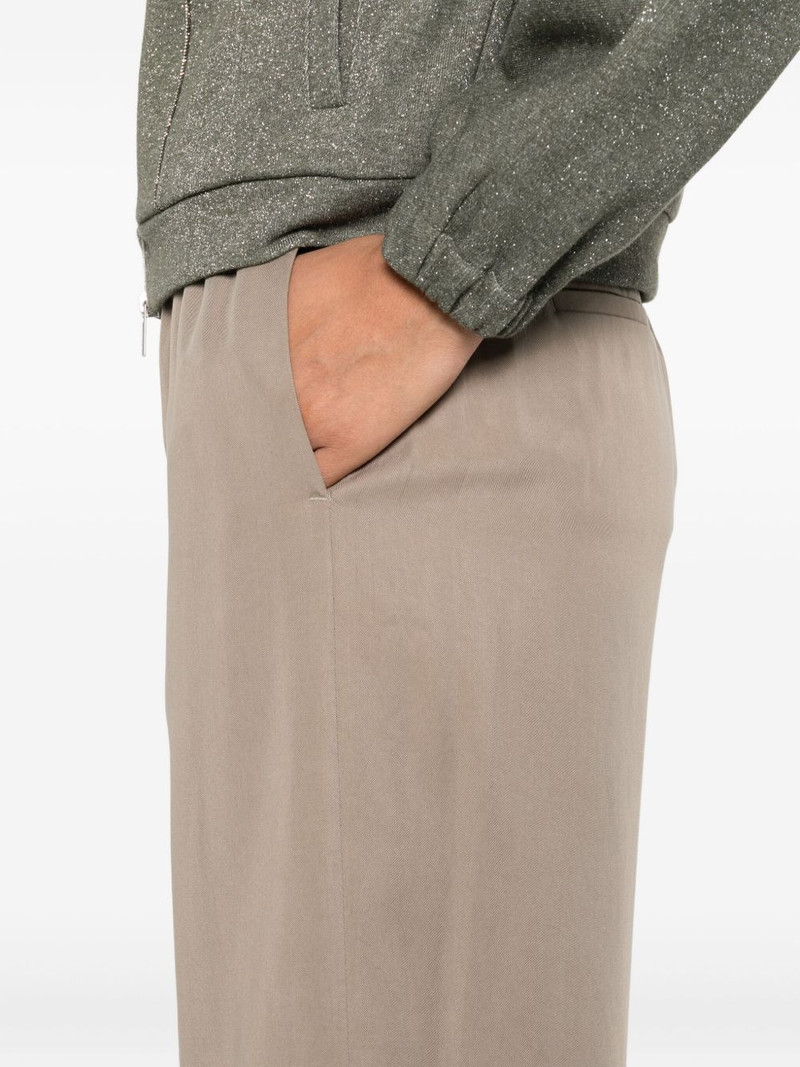 elastic-waist wide-leg trousers 5