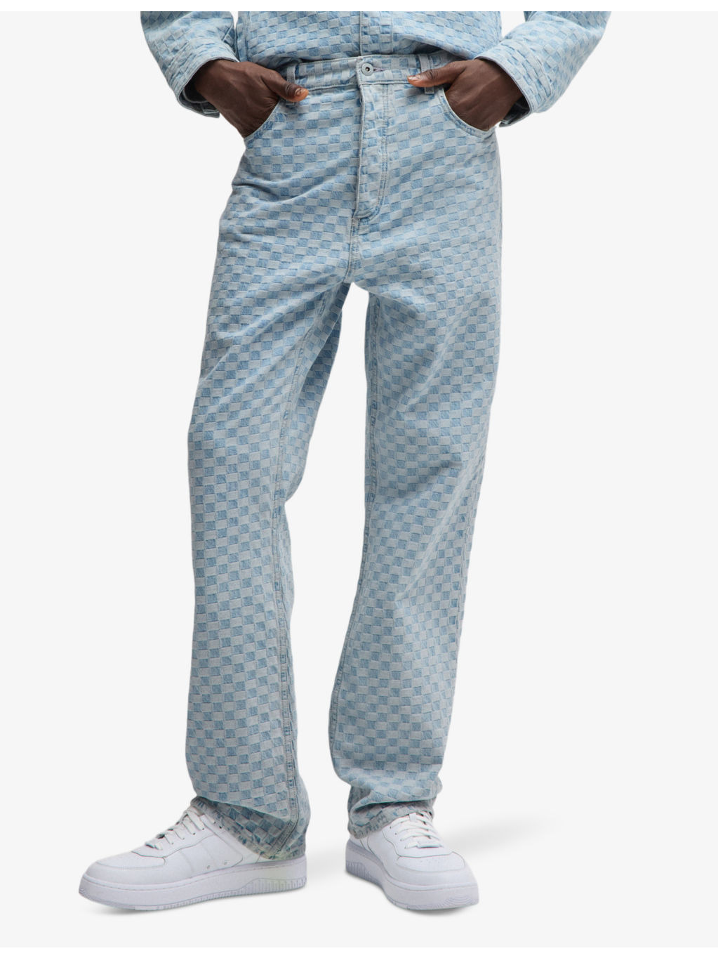 Graphic-print relaxed-fit denim jeans - 3