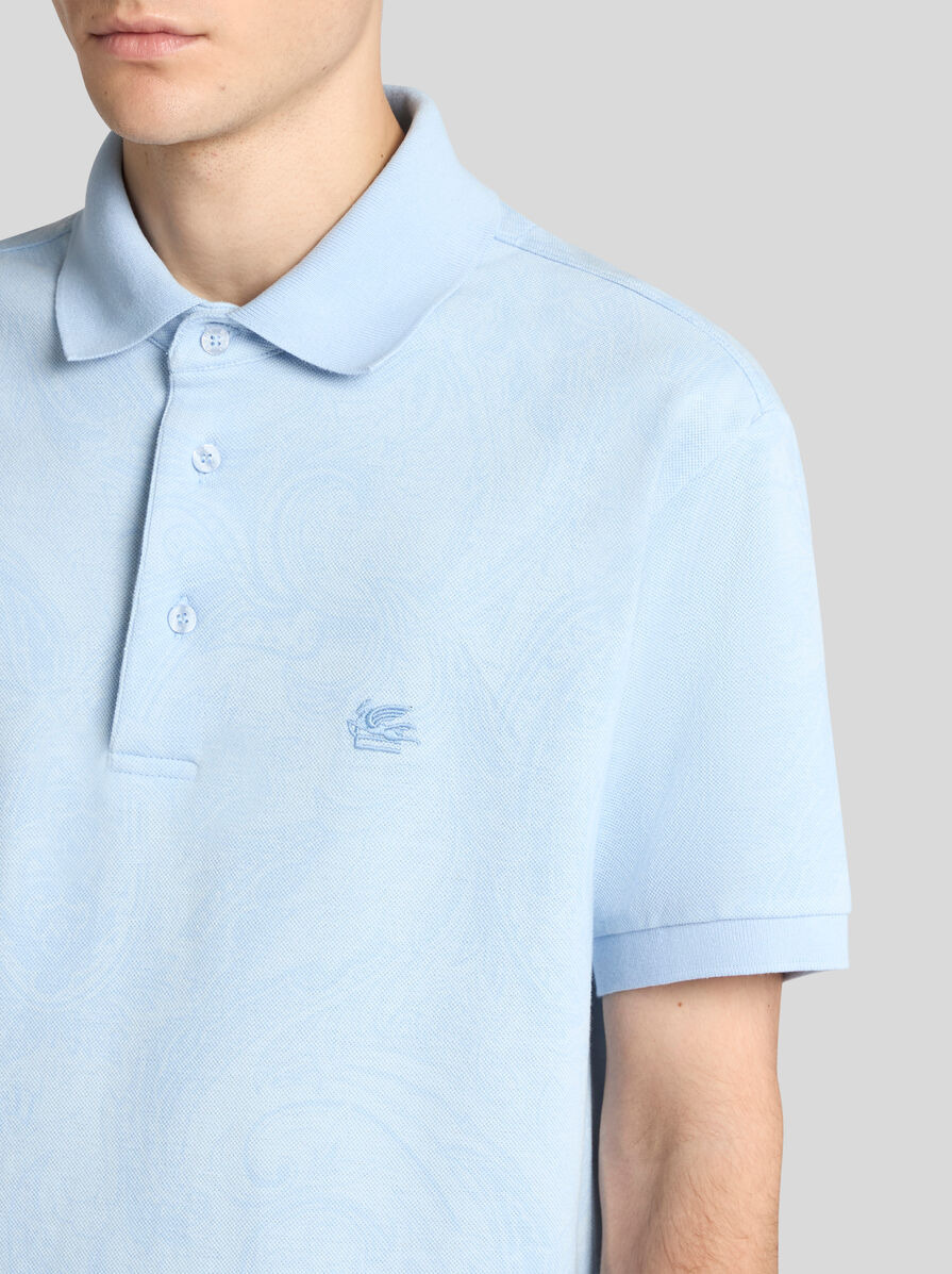 PAISLEY JACQUARD POLO SHIRT - 3