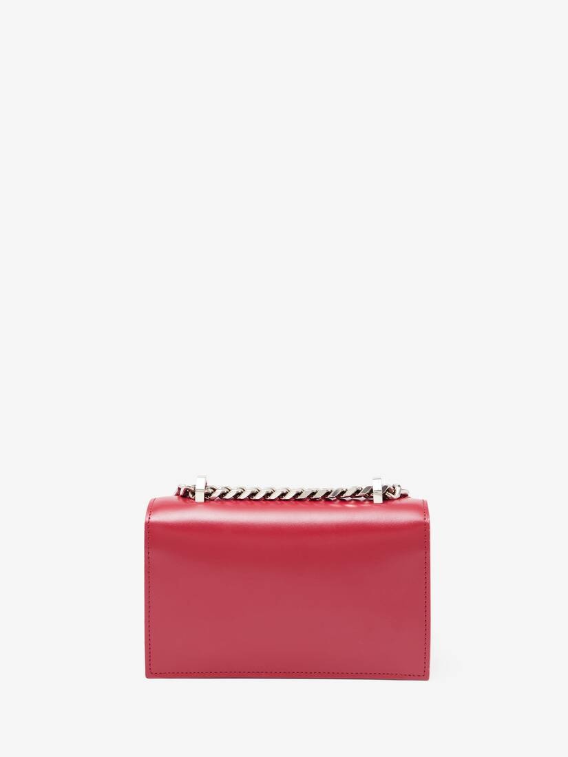 Women's The Biker Mini Jewelled Satchel in Lipstick Red - 3