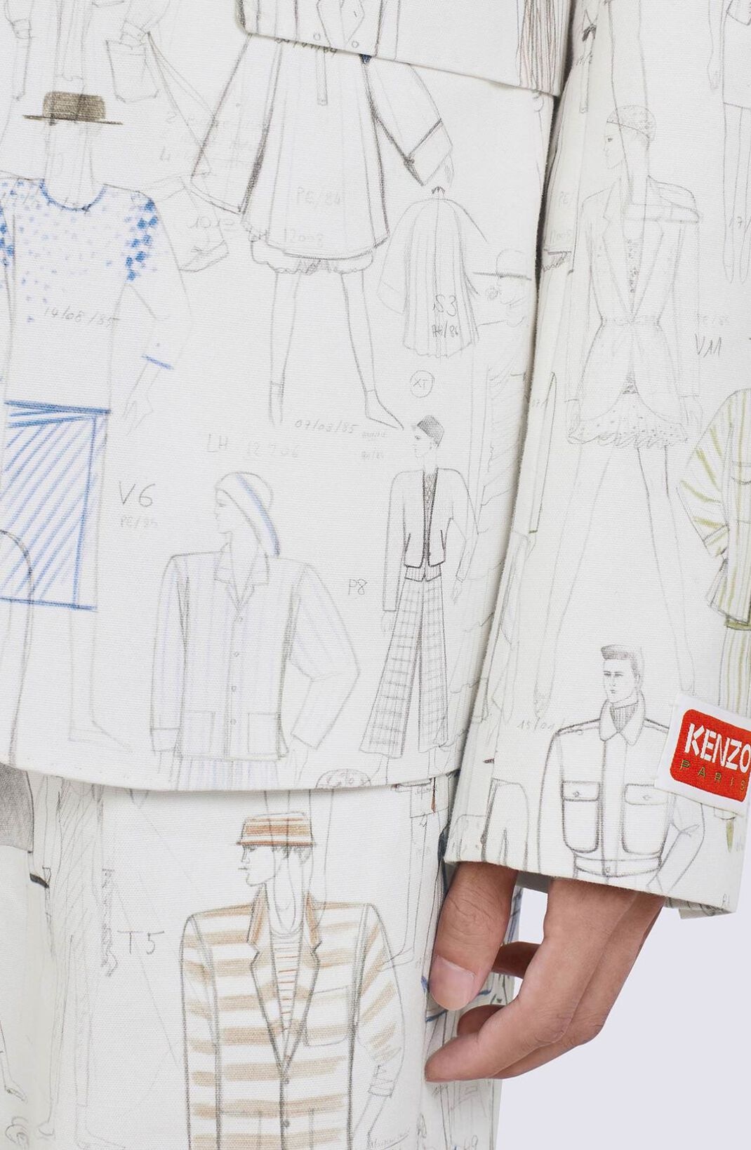 'KENZO Sketch' belted jacket - 7