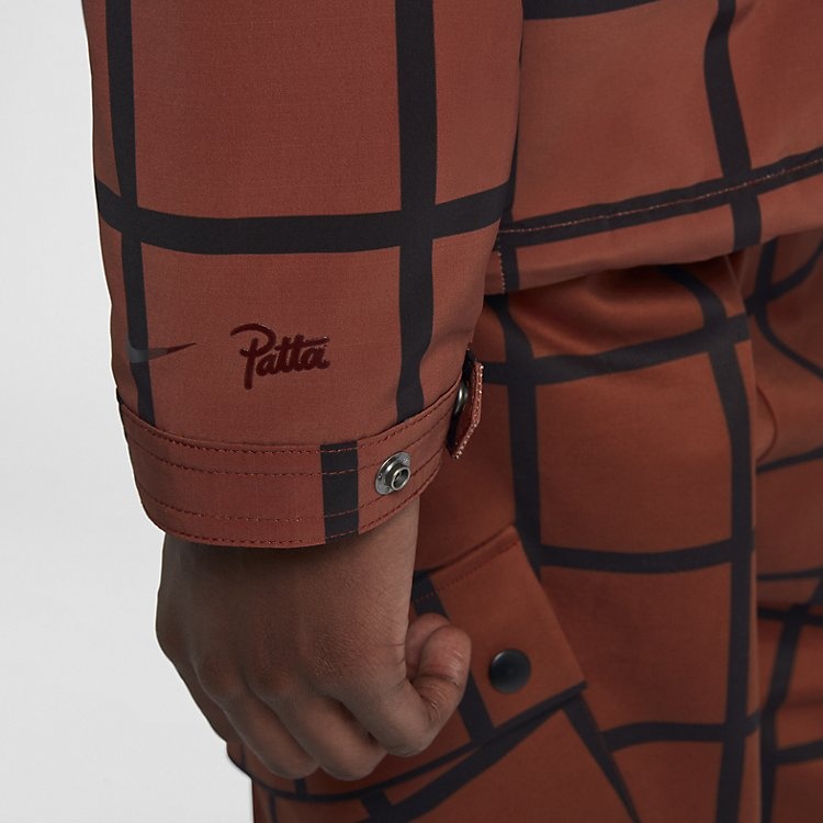 Nike x Patta Coach Jacket 'Mars Stone Black' AH6488-689 - 5