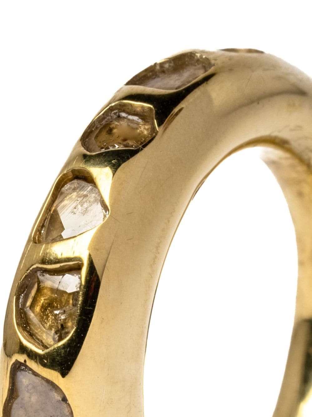 Spacer sterling-silver diamond ring - 2