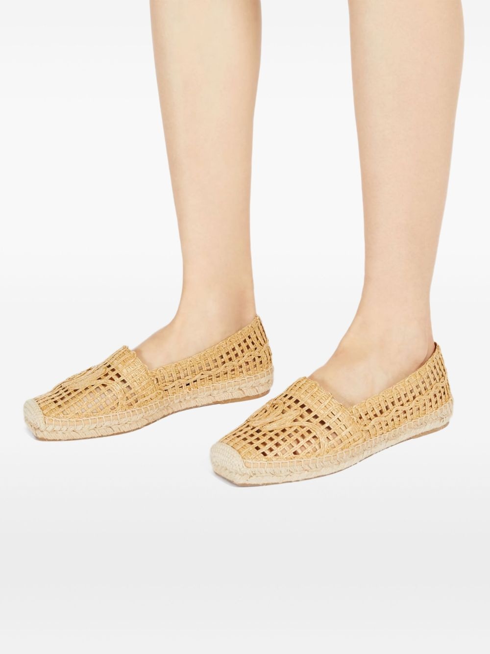 woven espadrille flat - 4