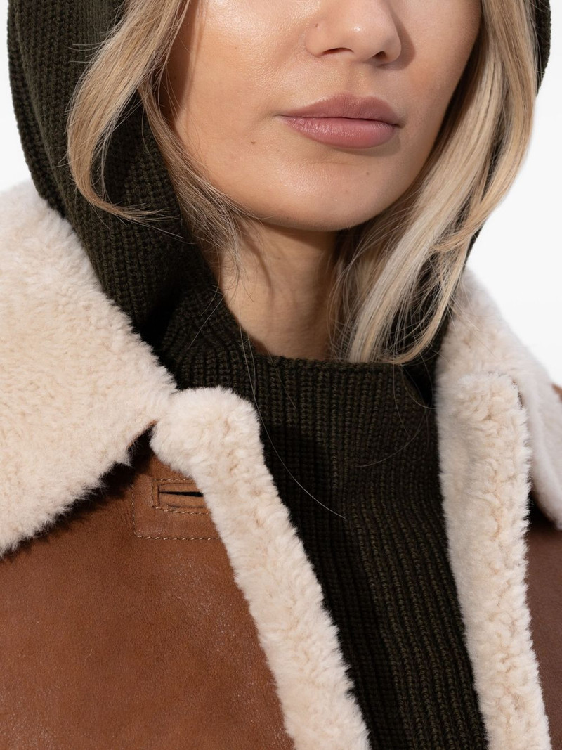 hooded ribbed wool scarf 3