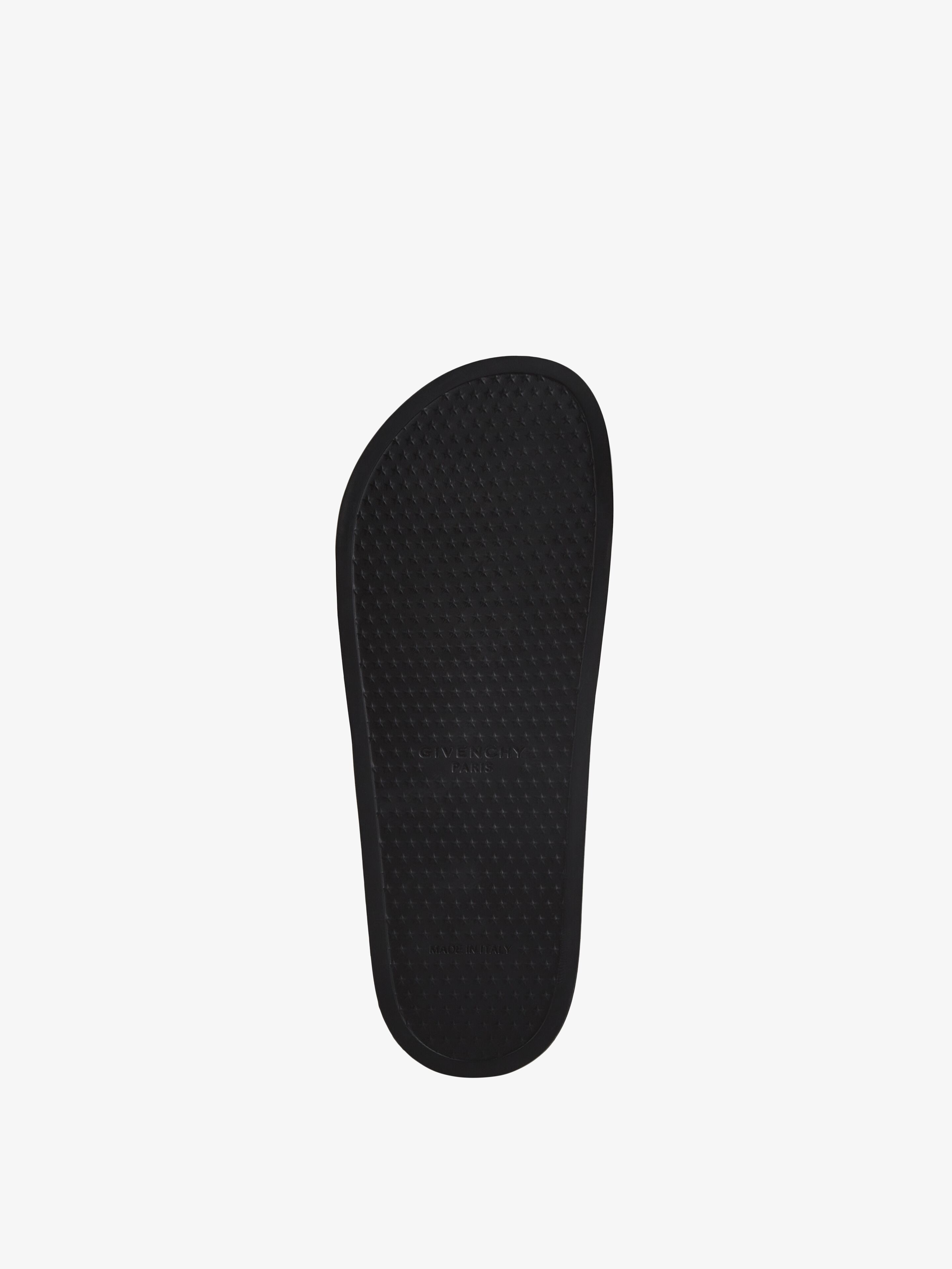 SLIDE FLAT SANDALS IN RUBBER - 6