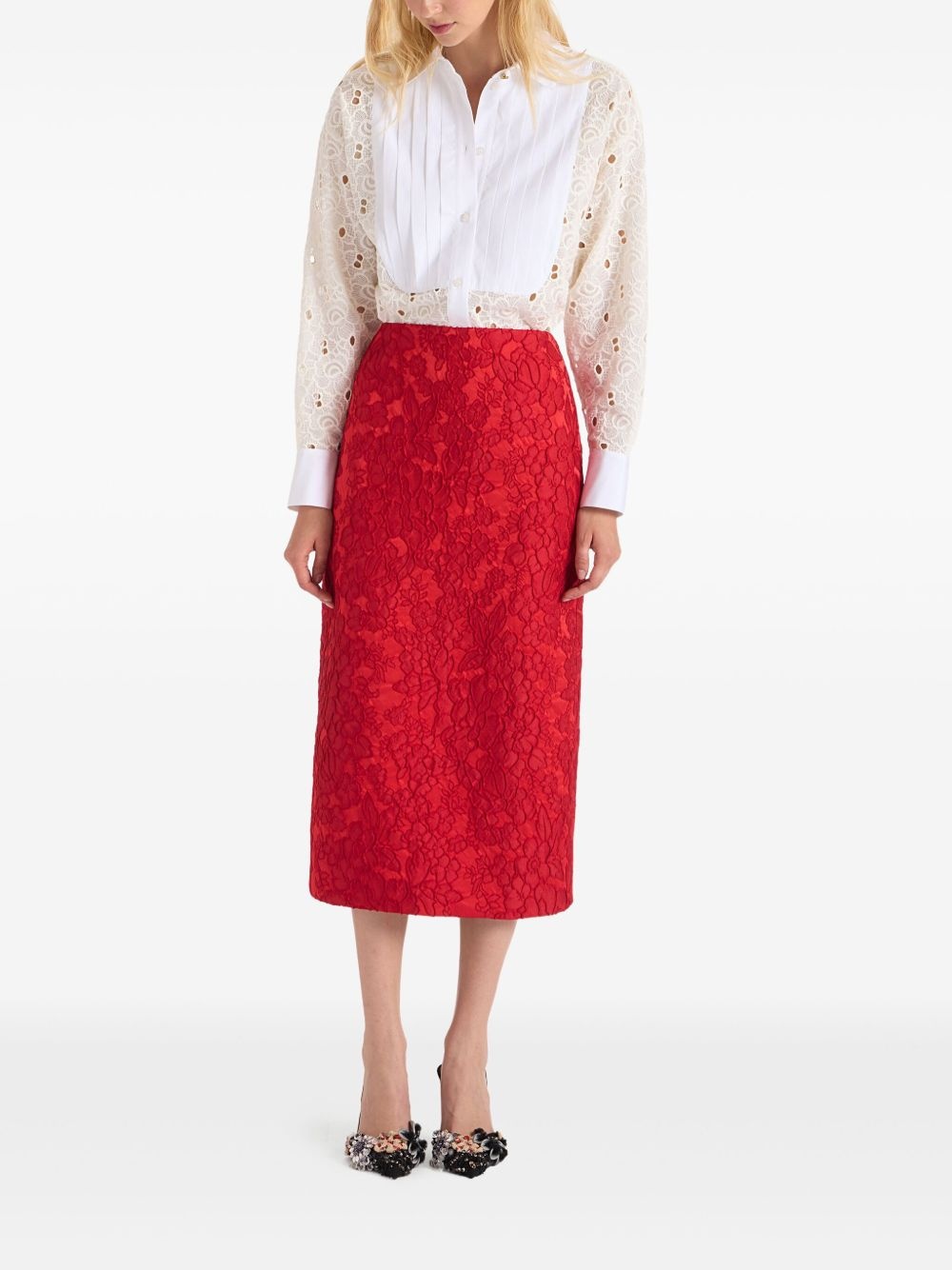 floral-pattern skirt - 2