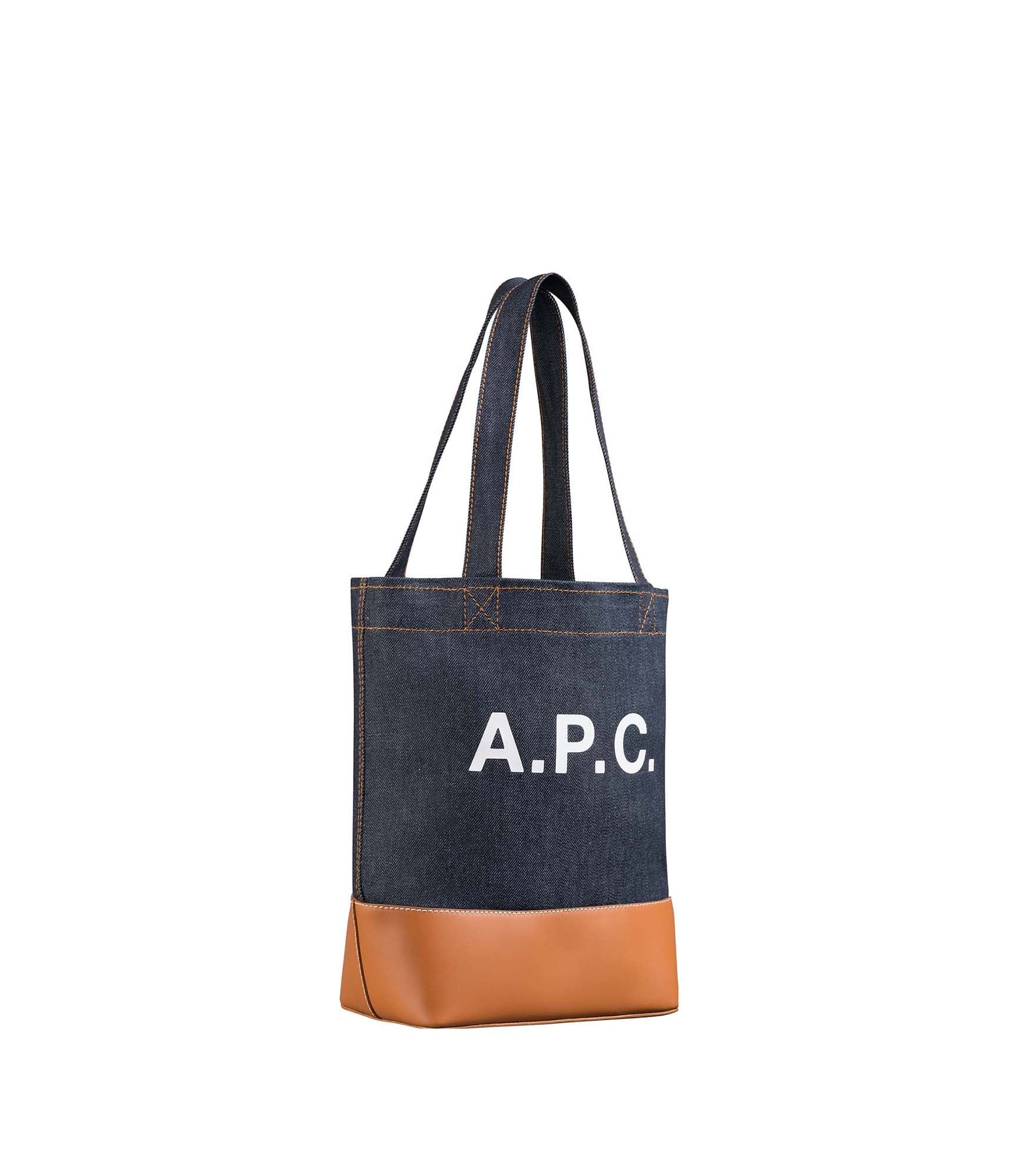 logo-embroidered corduroy tote bag, A.P.C.