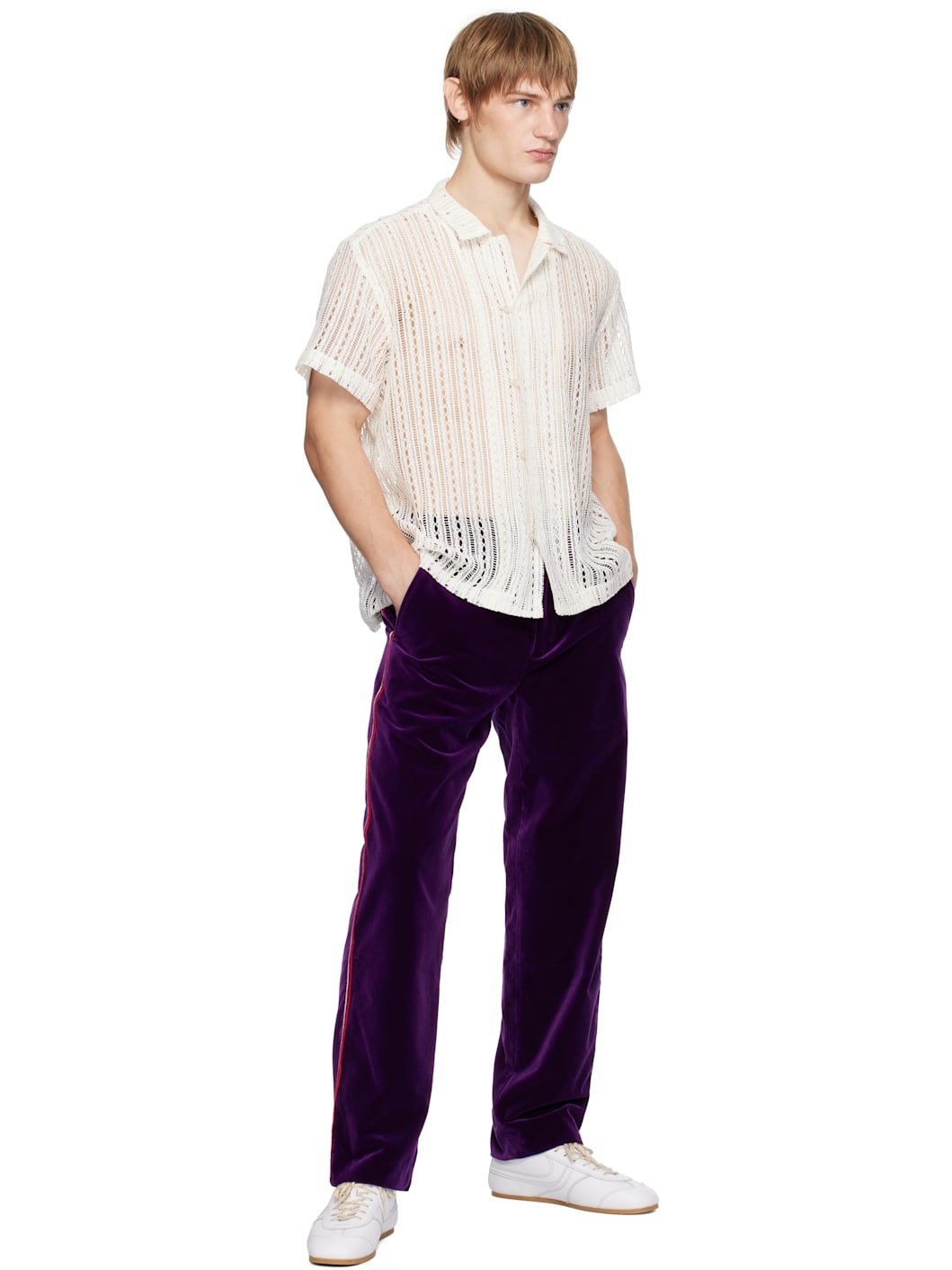 Purple Showcase Suiting Trousers - 4