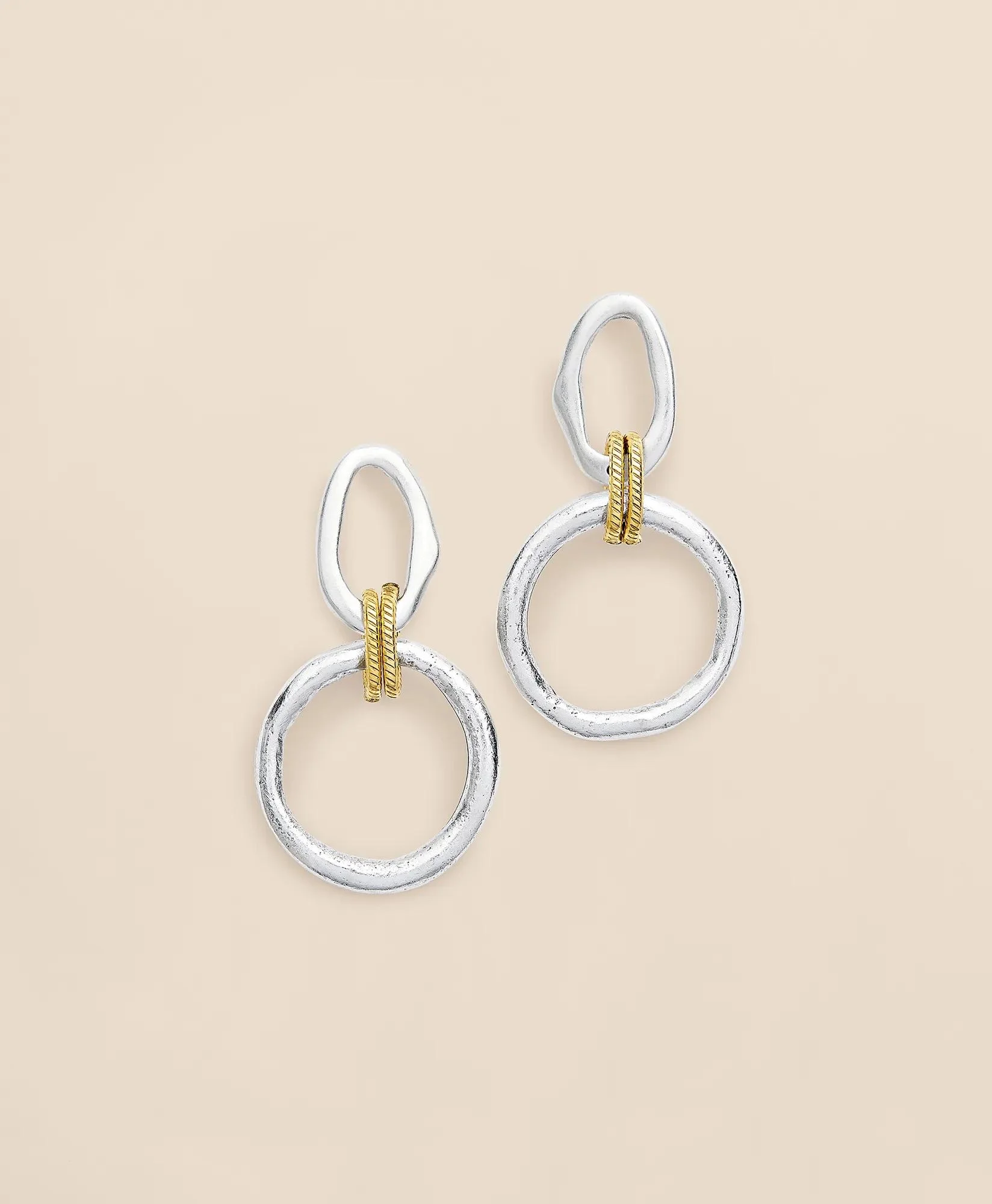 Loni Paul Mixed-Metal Earrings in Sterling Silver & 14K Plated Gold - 1