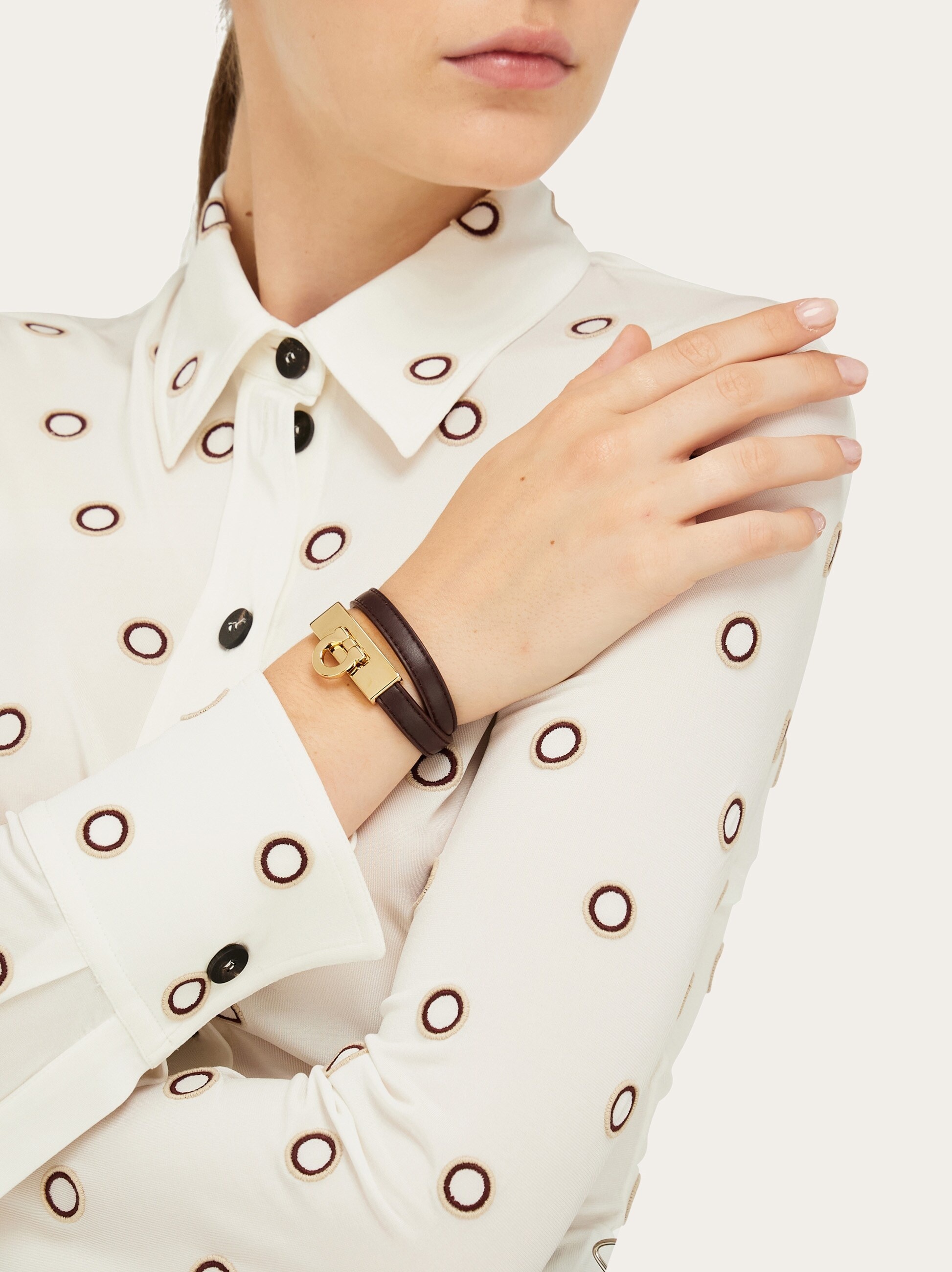 Gancini double twist bracelet - Mis 15 - 3