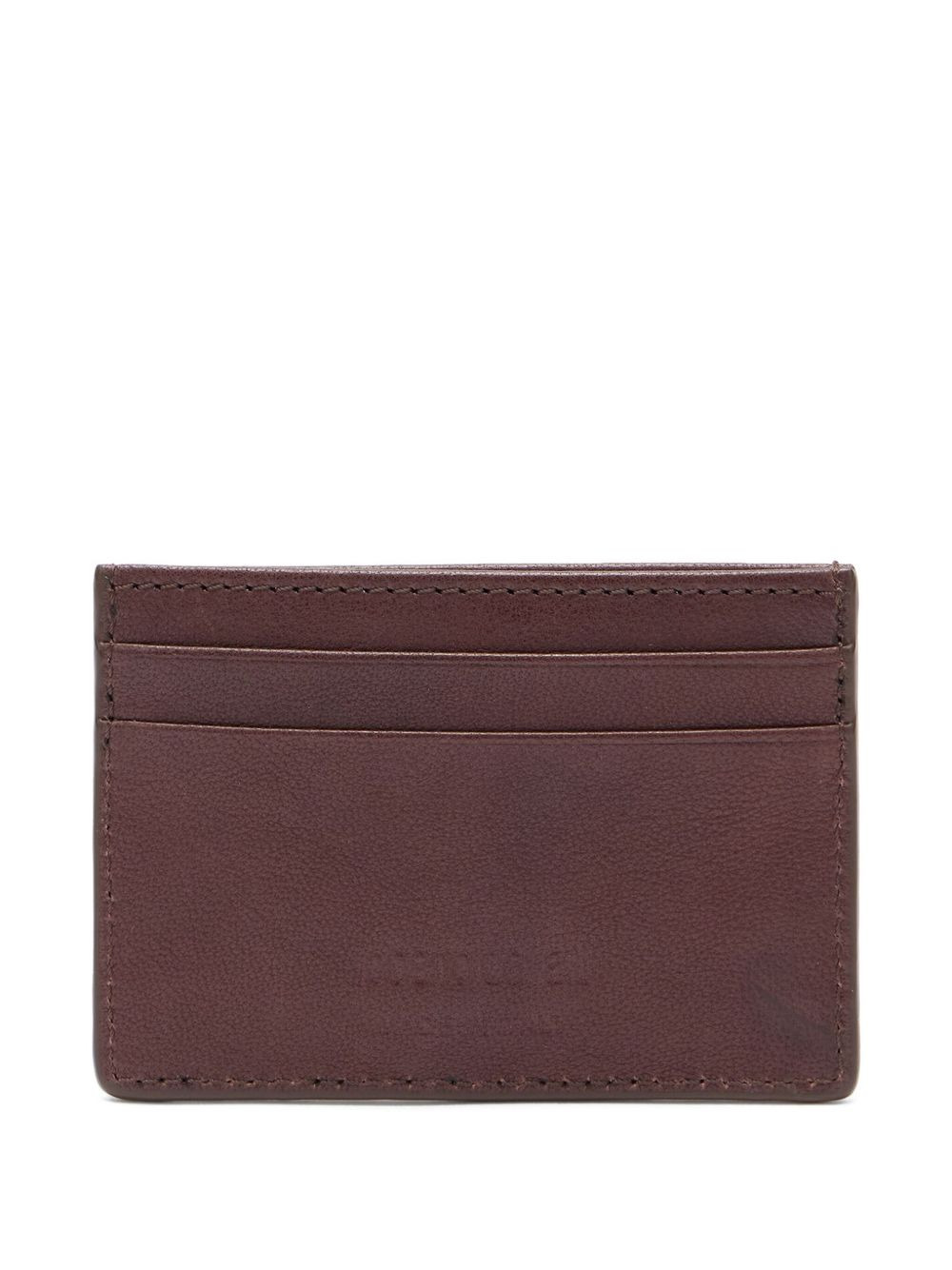 embossed leather cardholder - 3