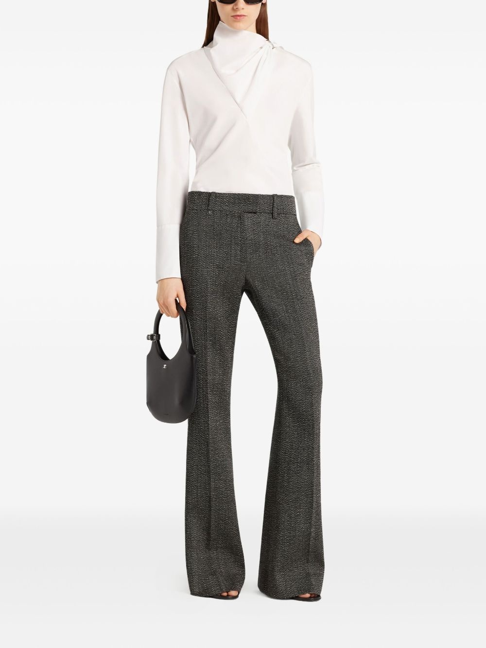 cotton asymmetric blouse - 2