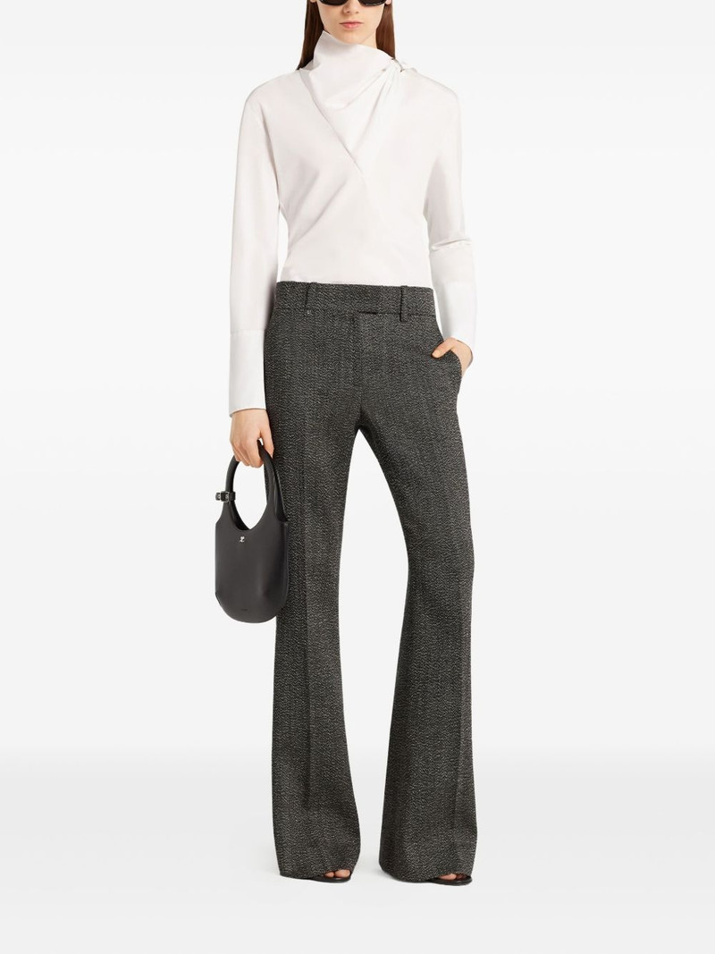 courrèges cotton asymmetric blouse outlook