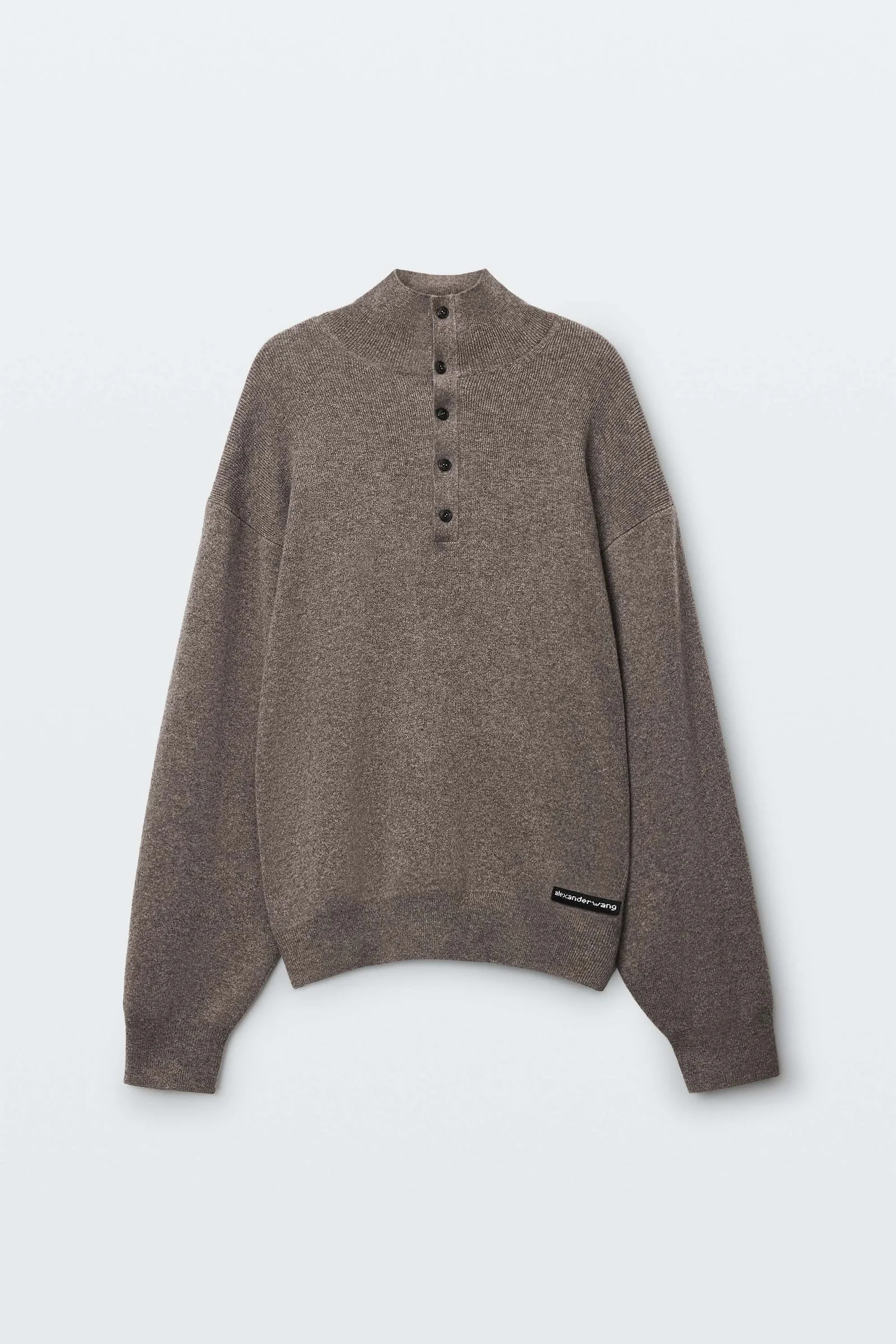 wool turtleneck henley - 1